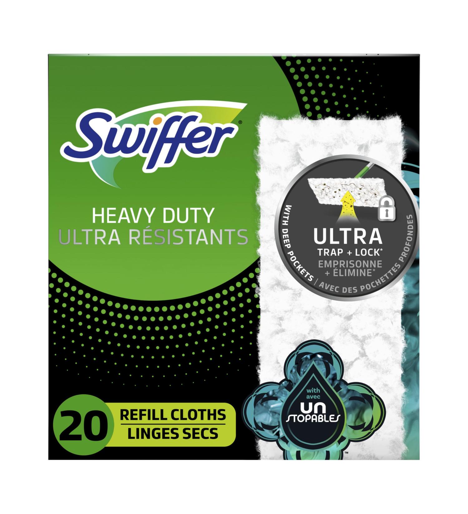 Swiffer Sweeper Heavy Duty Dry Multi-Surface Cloth Refills for Floor Sweeping and Cleaning Unstopables Fresh Scent 20 Count - Buy Online on GoSupps.com
