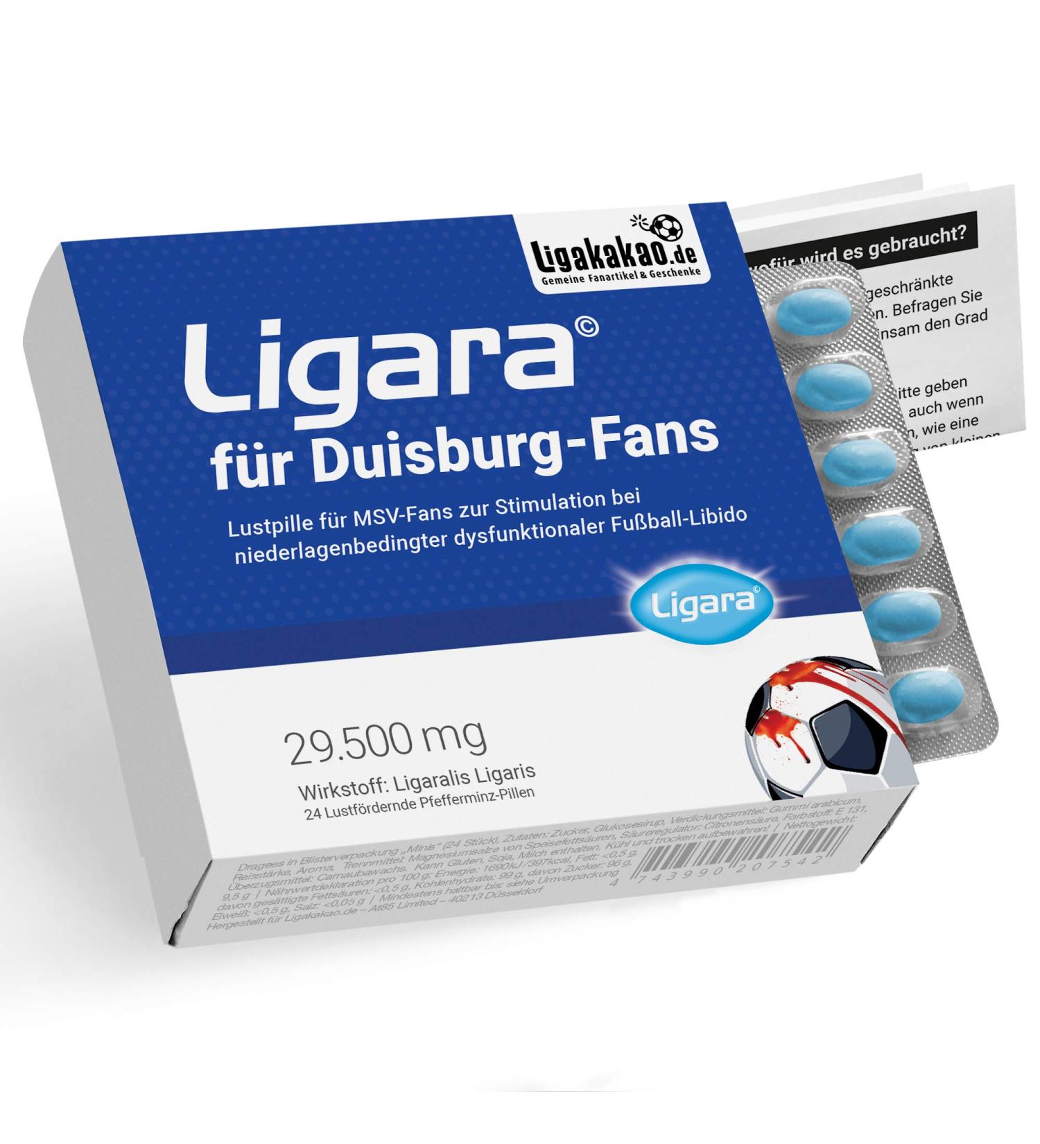 Buy Ligara Pleasure Pills for MSV Duisburg Fans | Peppermint Libido Boost | Single Dose for Increased Desire After Defeats - Buy Online on GoSupps.com