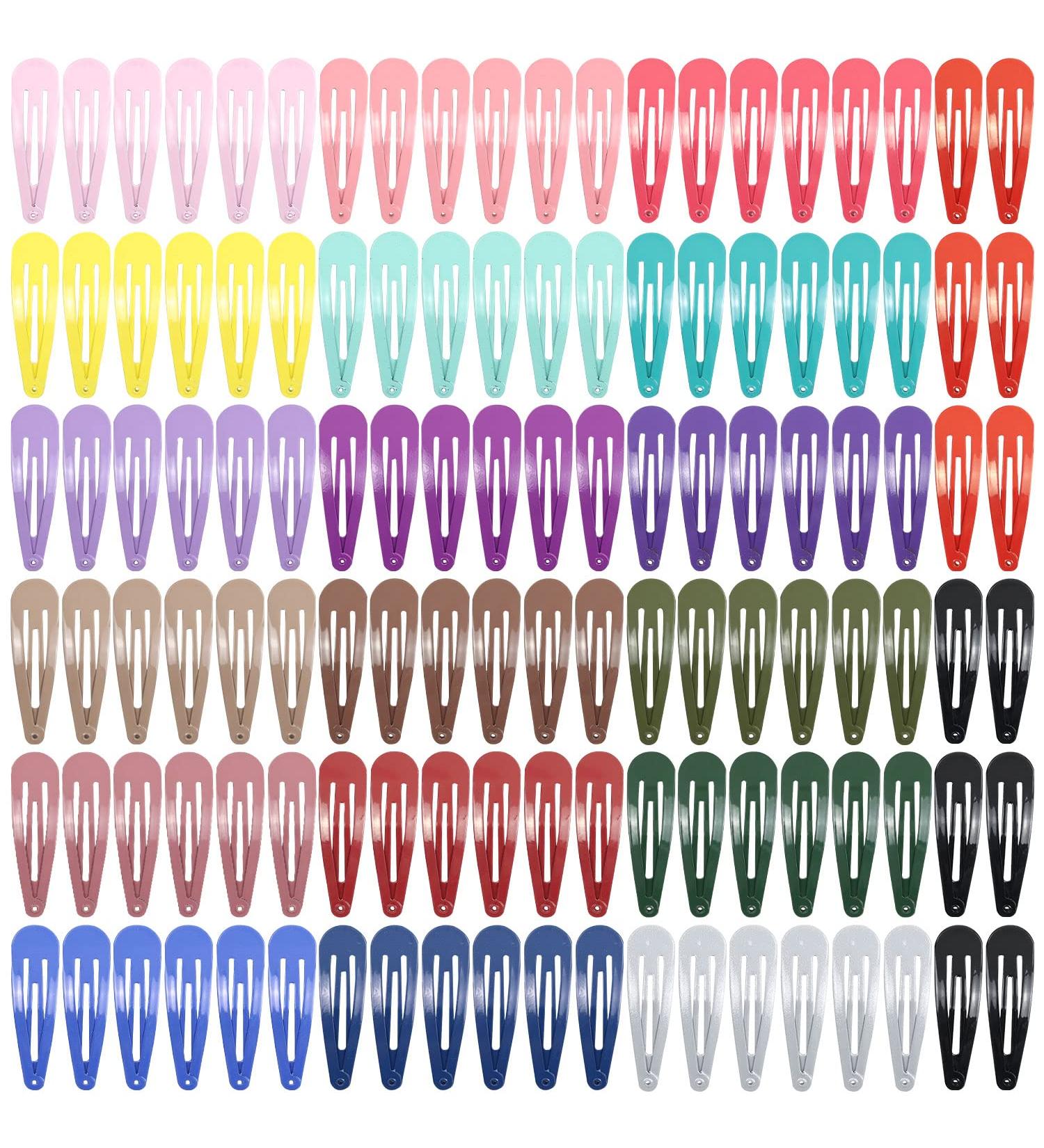 Dizila 120 Pack Solid Candy Color Anti-Slip Hair Clips Barrettes for Girls & Women - Buy Online on GoSupps.com