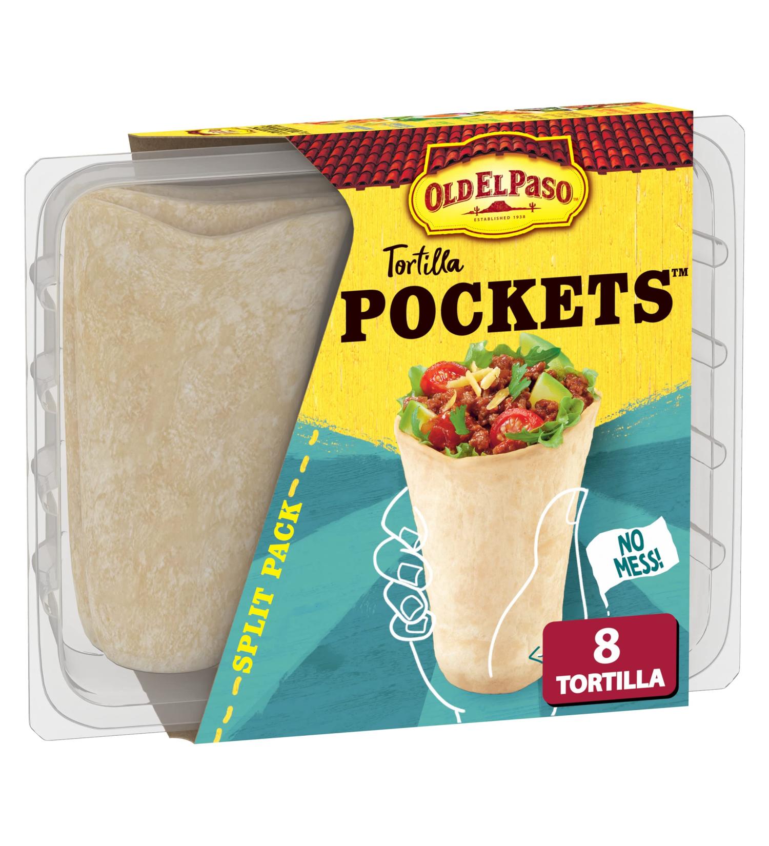 Old El Paso Tortilla Pockets Include 8 Tortillas 238 Grams Package of Tortillas - Buy Online on GoSupps.com