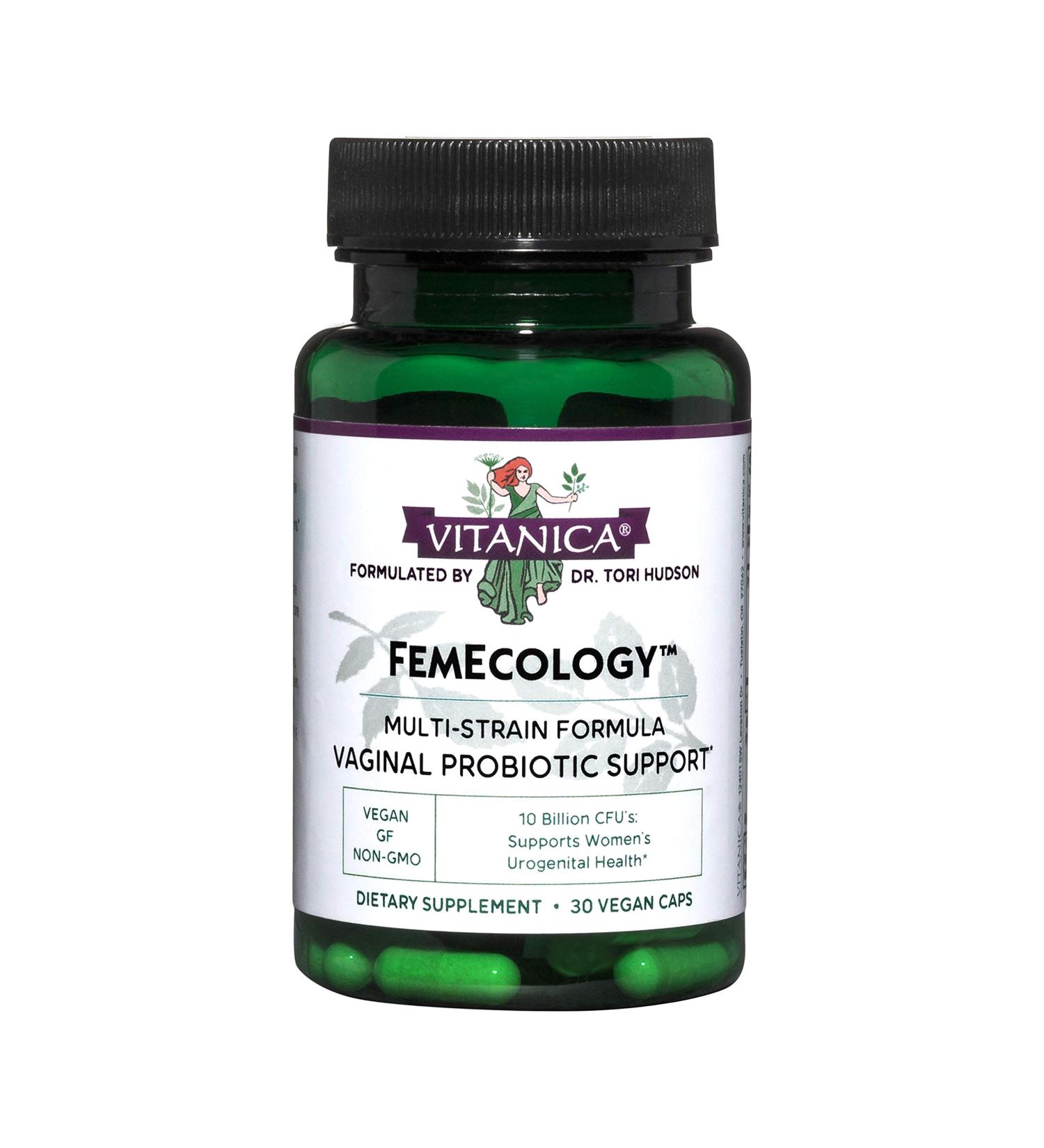 Vitanica FemEcology Vaginal Probiotic - 10 Billion CFU, 30 Vegan Capsules - Buy Online on GoSupps.com