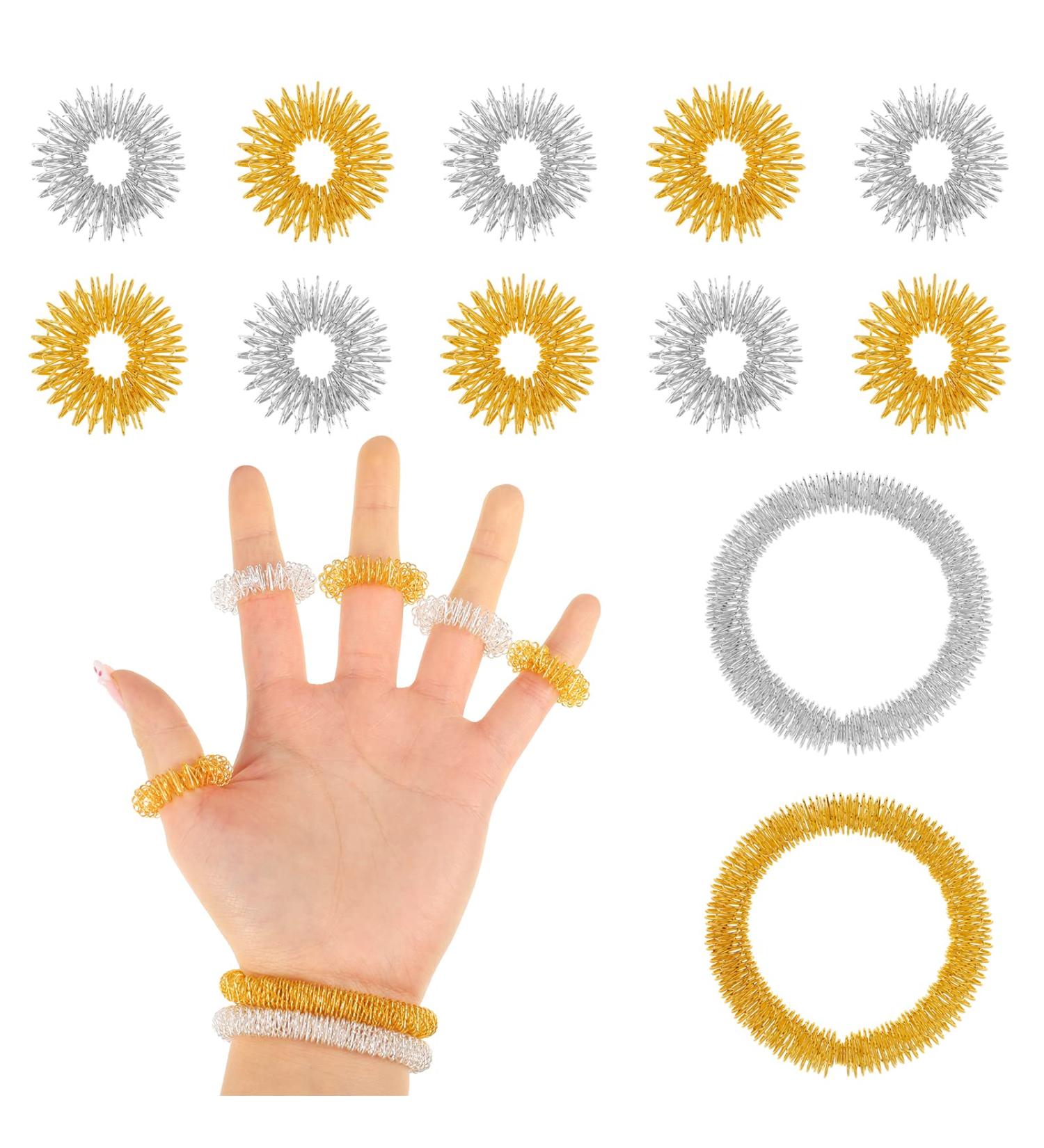 Tao Pipe 12-Piece Massage Ring Set | Acupressure Rings for Stress Relief & Blood Circulation - Ideal for Osteoarthritis - Buy Online on GoSupps.com