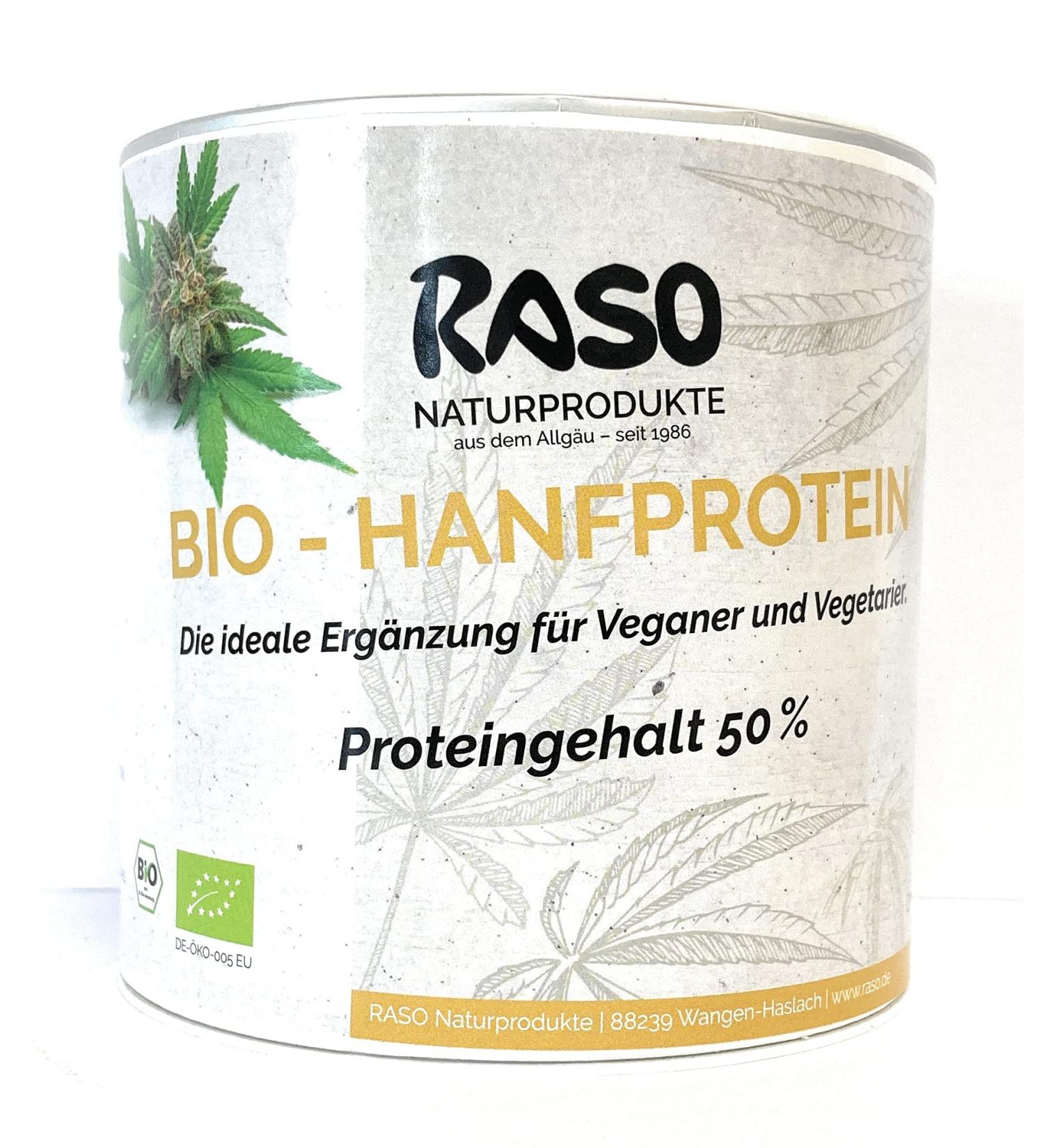 Organic Hemp Protein Powder - Vegan High Protein Shake | 50% Protein Content | Plant-Based Nutritional Supplement - Buy Online on GoSupps.com