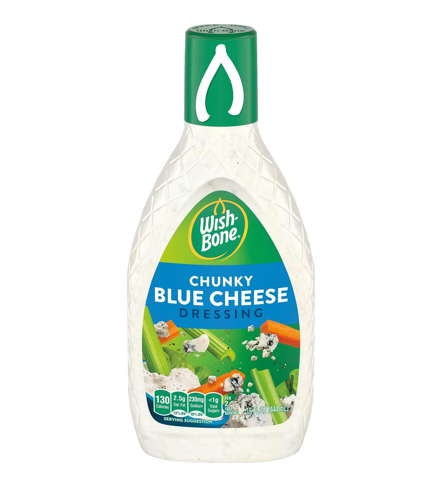 Wish-Bone Chunky Blue Cheese Dressing 15 oz - Creamy Chunky Blue Cheese Dressing 15 FL OZ - Buy Online on GoSupps.com