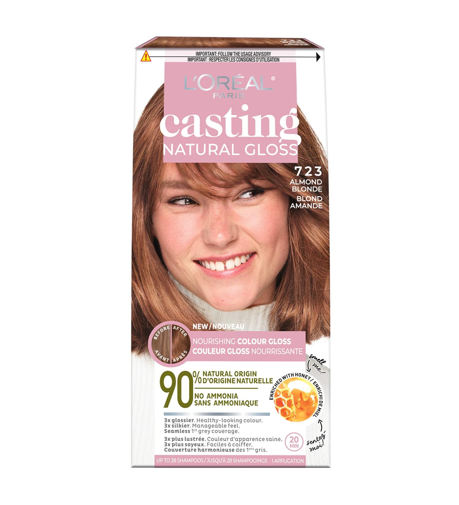 L Or al Paris Casting Natural Gloss Hair Color 723 Almond Blonde High Shine Hair Gloss Hair Dye 1 EA - Buy Online on GoSupps.com