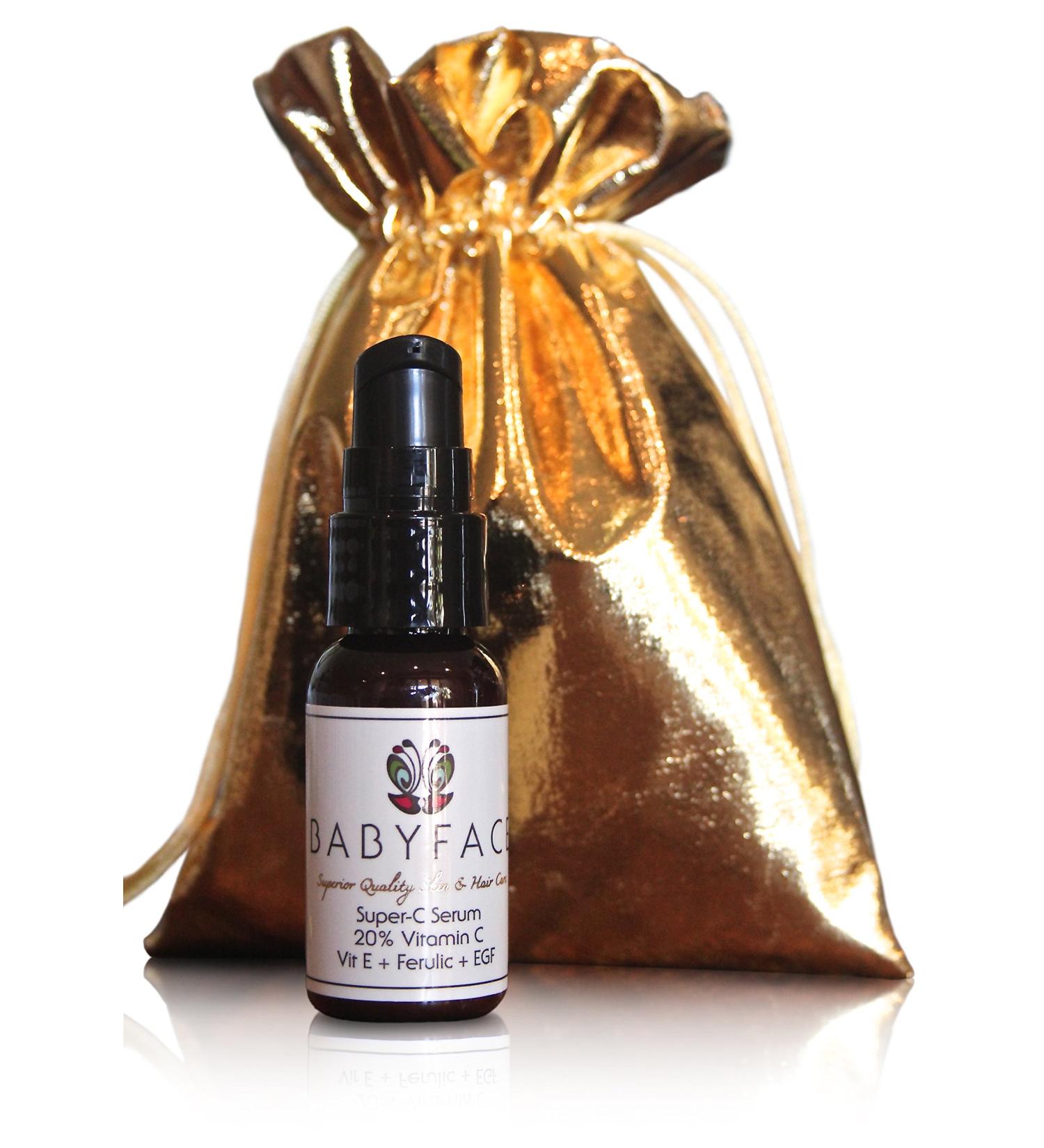 Holiday Christmas Gift or Stocking Stuffer: Babyface High End Super-C Complete Beauty Serum Gifts for Her Woman Mom