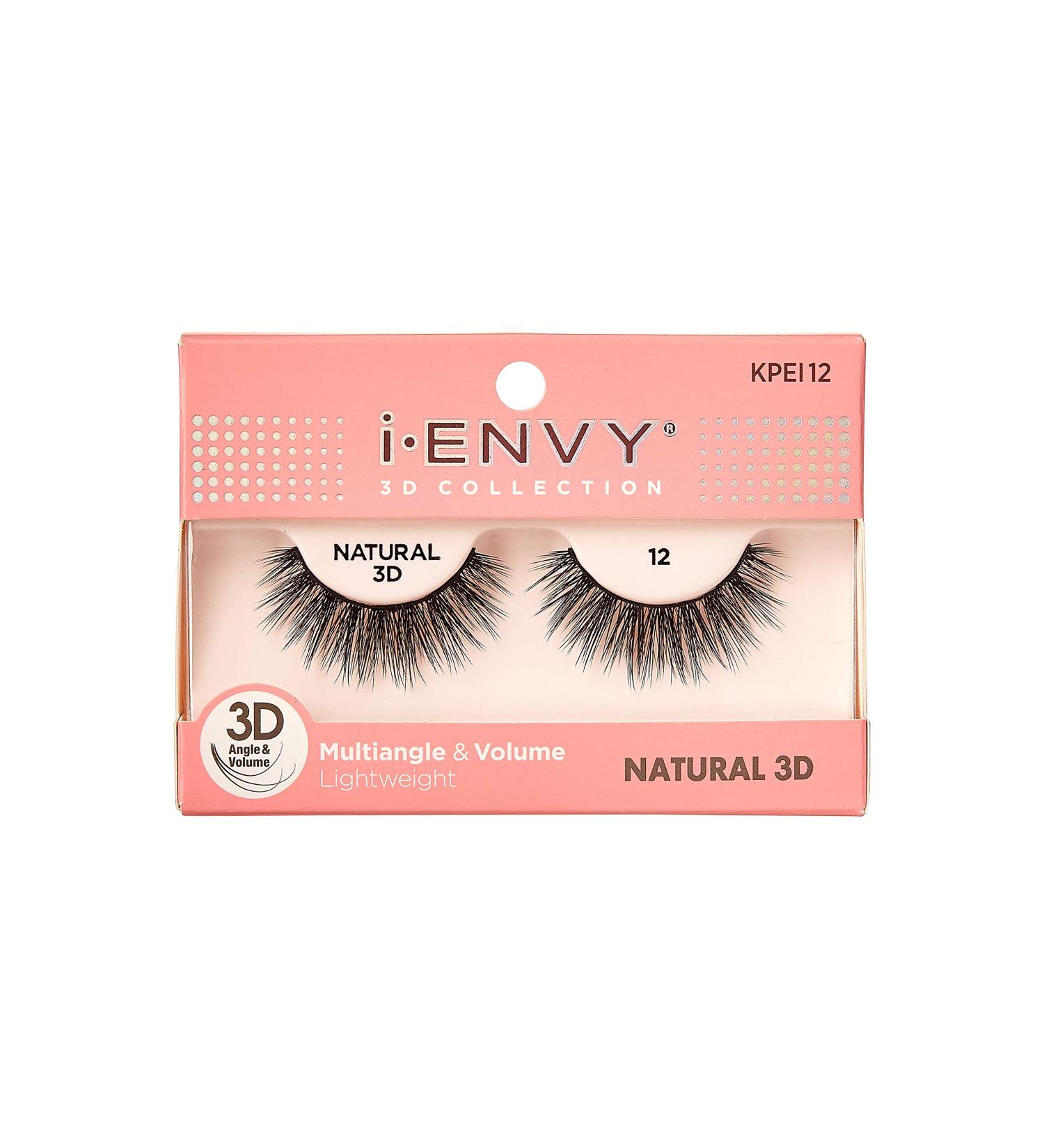 iEnvy Lightweight Natural False Eyelashes - 3D Volume Multiangle Strip Lashes - 1 Pair - Buy Online on GoSupps.com