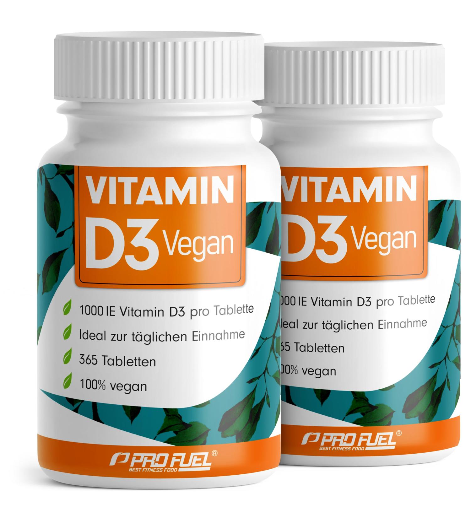Vitamin D3 Vegan 1000 IU - 730 Tablets for Immune System Bones & Teeth - High Dose Lab Tested No Additives - Buy Now! - Buy Online on GoSupps.com