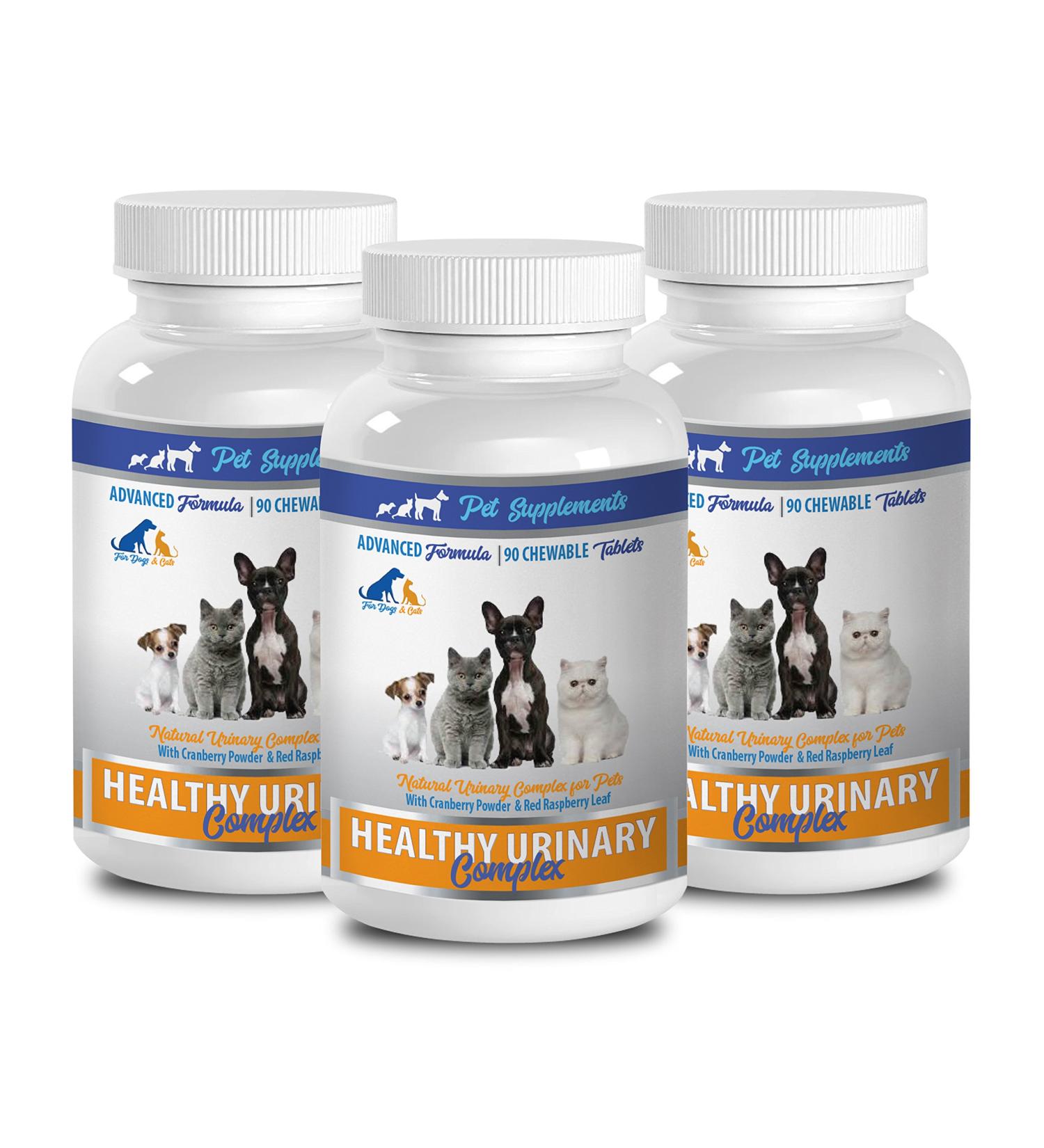 PET SUPPLEMENTS cat Bladder Health - Healthy Urinary Complex - for Dogs and Cats - Advanced Support - CHEWABLE - Cranberry Treats for Cats - 3 Bottle (270 Chews) - Buy Online on GoSupps.com