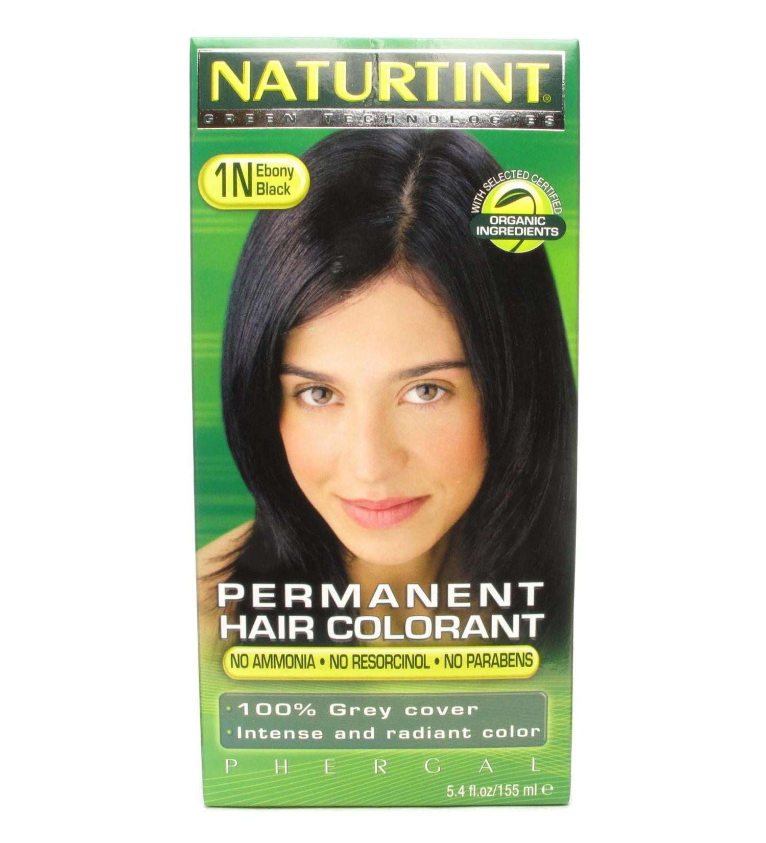 Naturtint 1N Ebony Black Permanent Hair Colour 2xKit