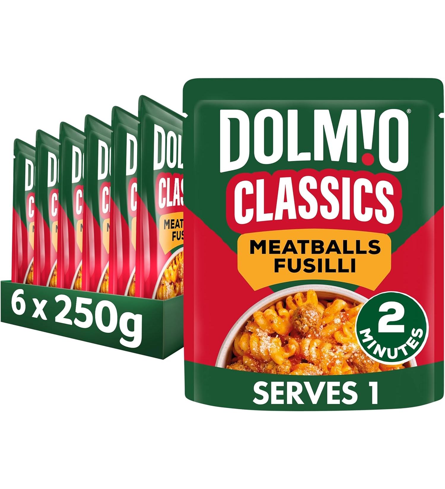 Dolmio Classics Meatballs Fusilli - Pack of 6 - 8.8 Oz. - Buy Online on GoSupps.com