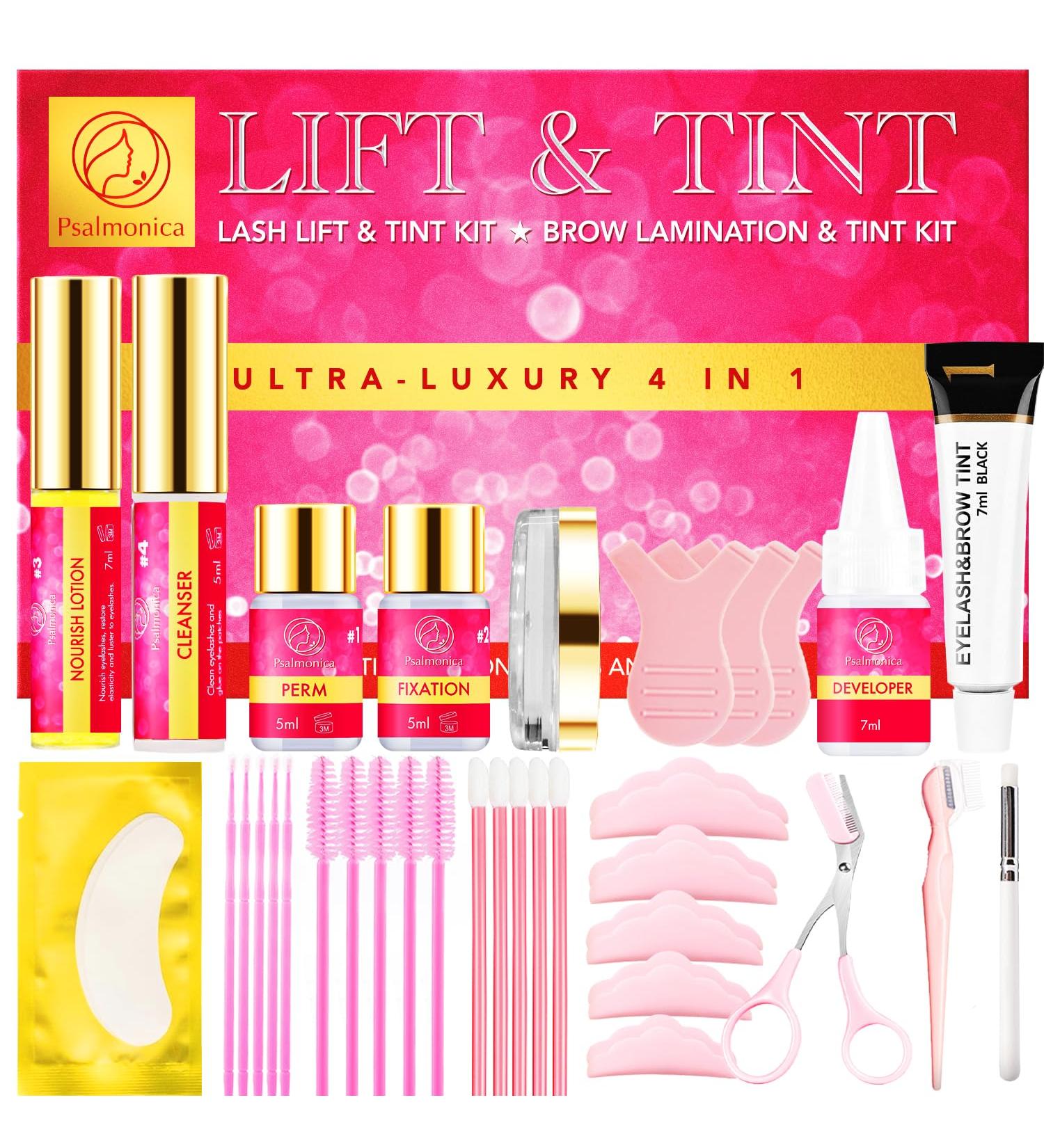 Lash Lift & Brow Lamination Kit - Ultra-Luxury 4 in 1 Eyelash & Eyebrow Curling Set for Beginners & Professionals - International Shipping Available - Buy Online on GoSupps.com