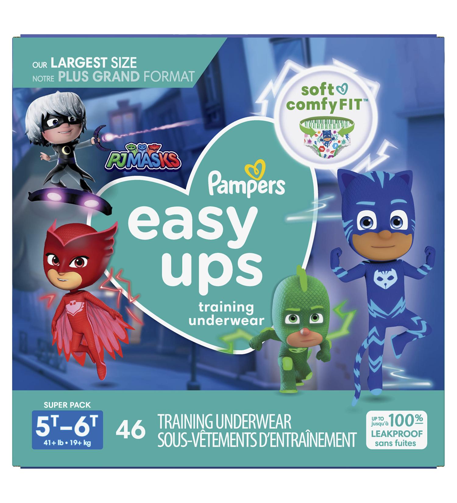 Pampers Easy Ups Training Pants Boys and Girls 5T-6T (Size 7) 46 Count - Packaging & Prints May Vary - Buy Online on GoSupps.com
