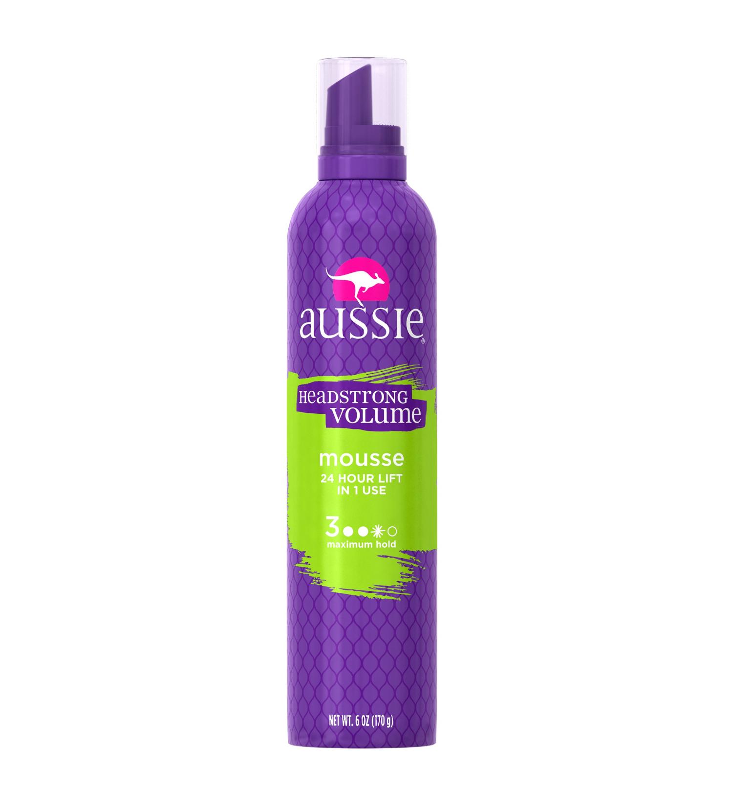 Aussie Headstrong Volume Mousse Maximum Hold 6 oz | Volumizing Hair Styling Product - Buy Online on GoSupps.com