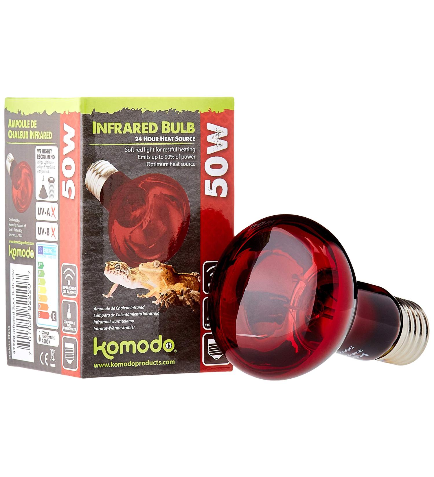 Komodo Infrared Heat Lamp ES 50 Watt - Buy Online on GoSupps.com