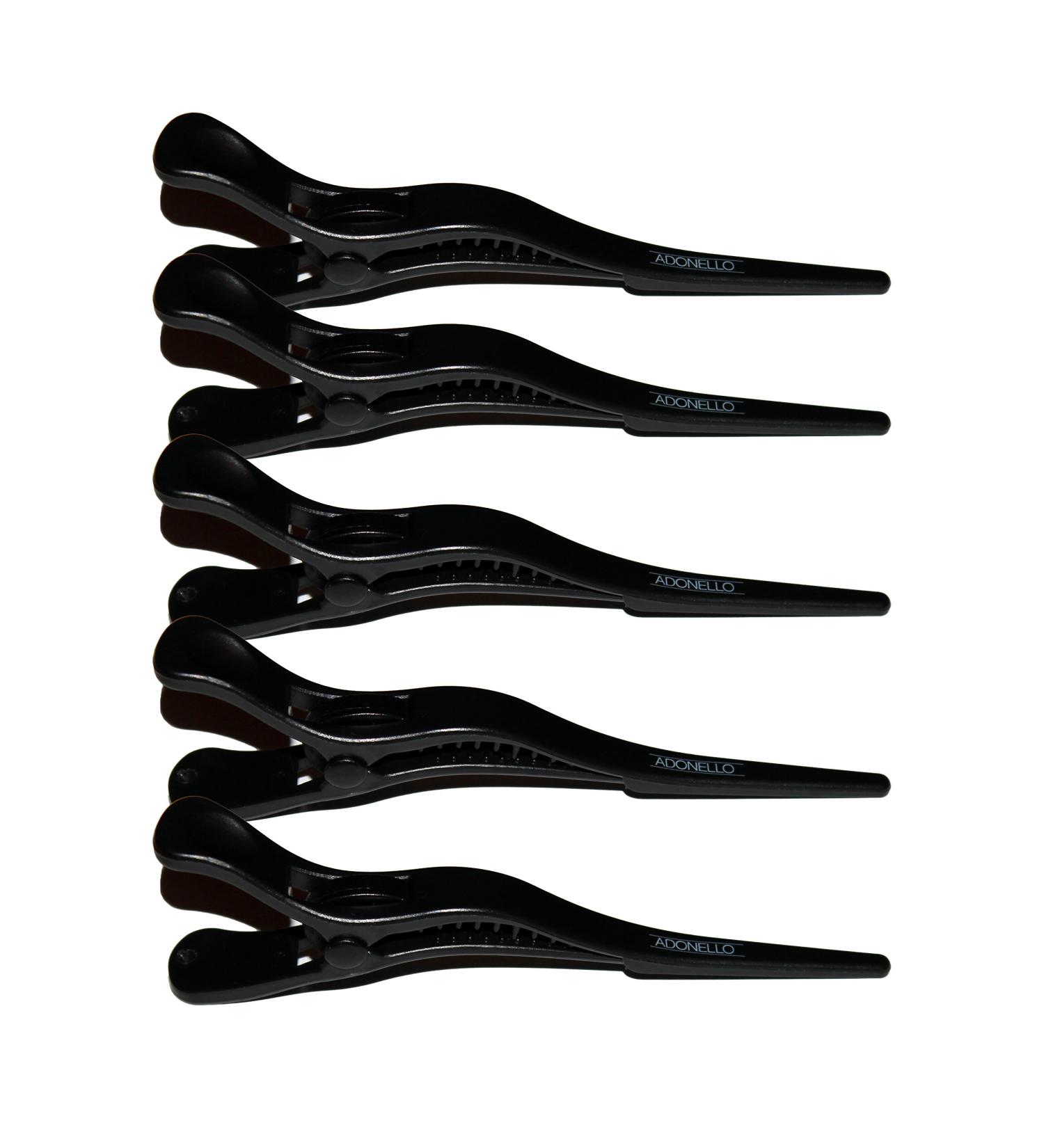 Adonello Sectioning Clips - 5 Pack Black Hairdresser Clip Hair Sectioning Tool for Perfect Styling - Buy Online on GoSupps.com