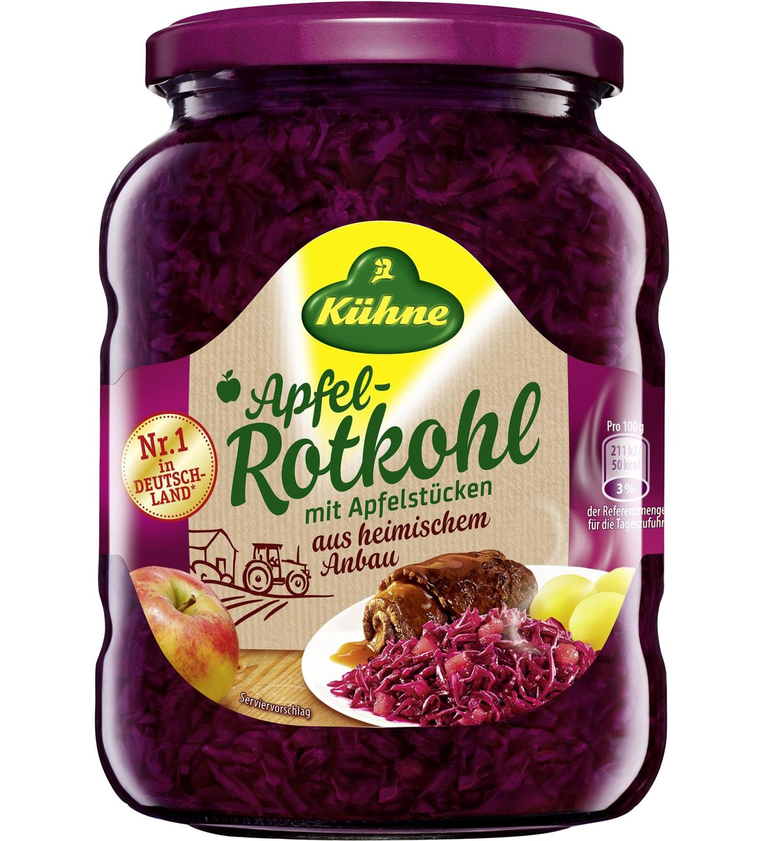K hne apple red cabbage 720ml