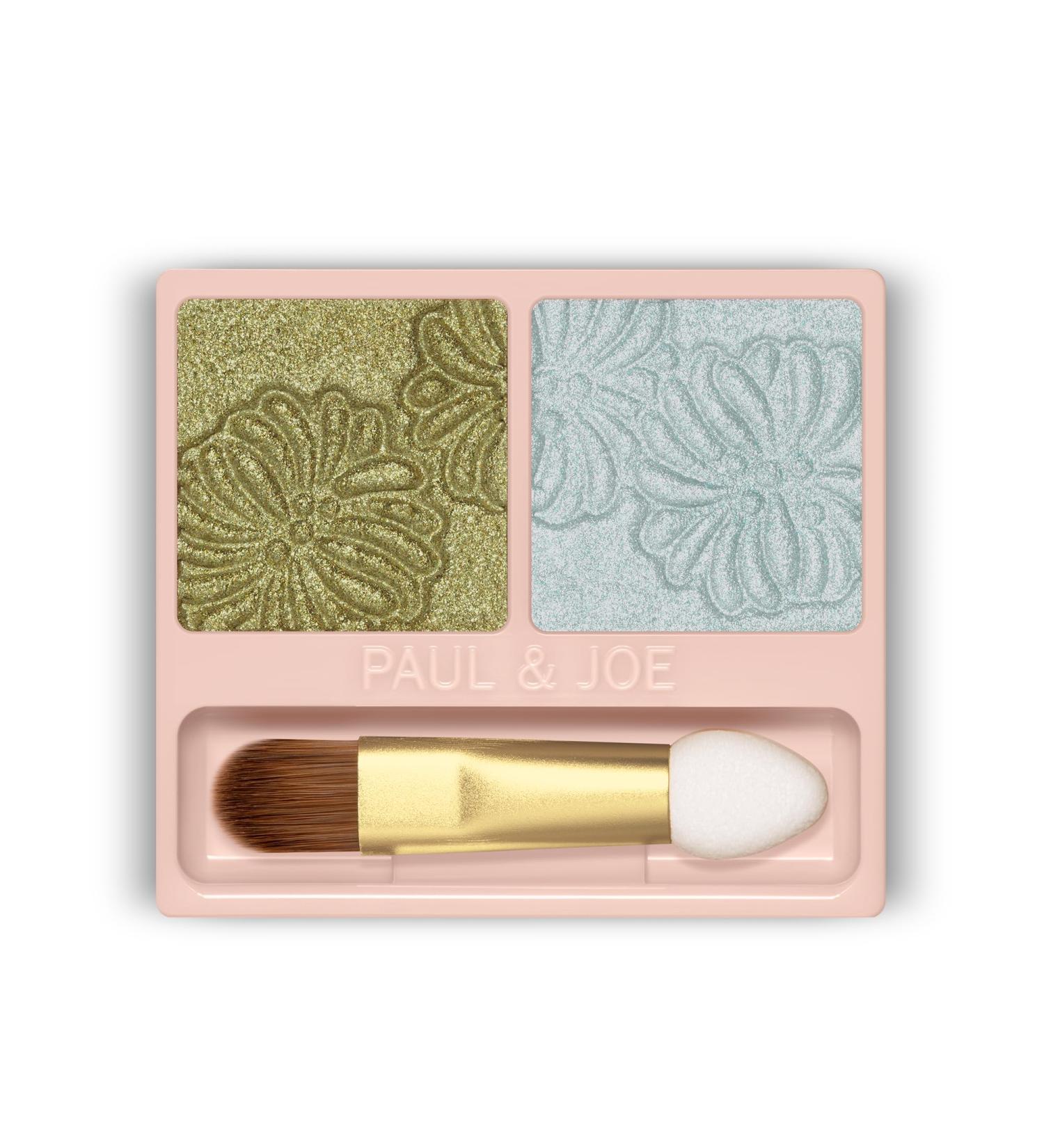 Paul & Joe Eyeshadow Duo 07 Marsh Bird | Khaki Brown & Blue Gray | Refill Only for Custom Eyeshadow Palette | Shop Internationally - Buy Online on GoSupps.com