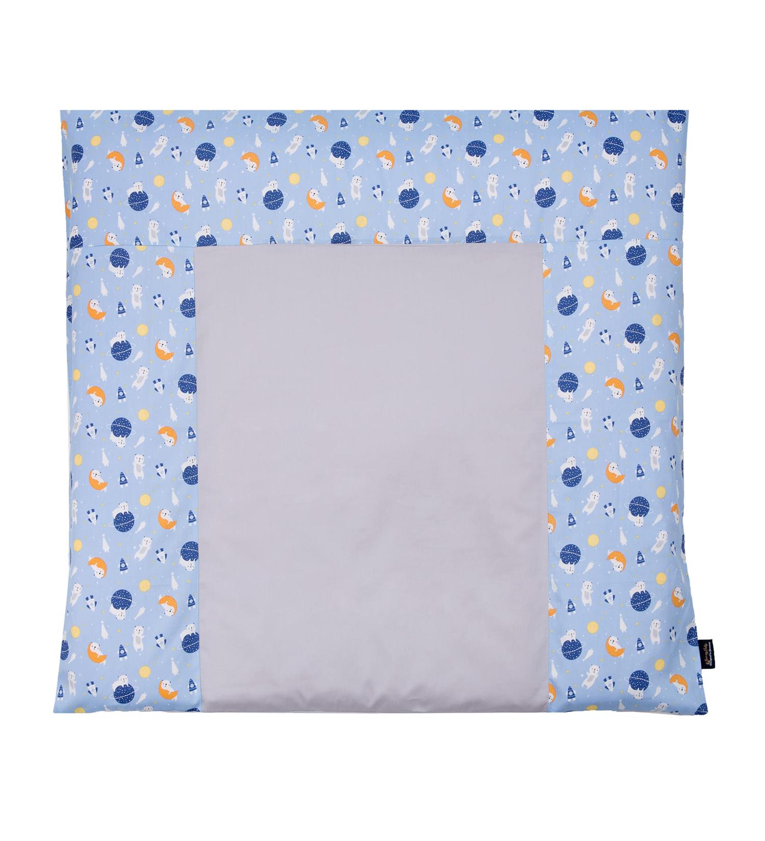 Buy Bear in Space Blue Changing Mat Cover 75x85 cm Removable 100% Cotton for Easy Cleaning | International Shipping Available - Buy Online on GoSupps.com