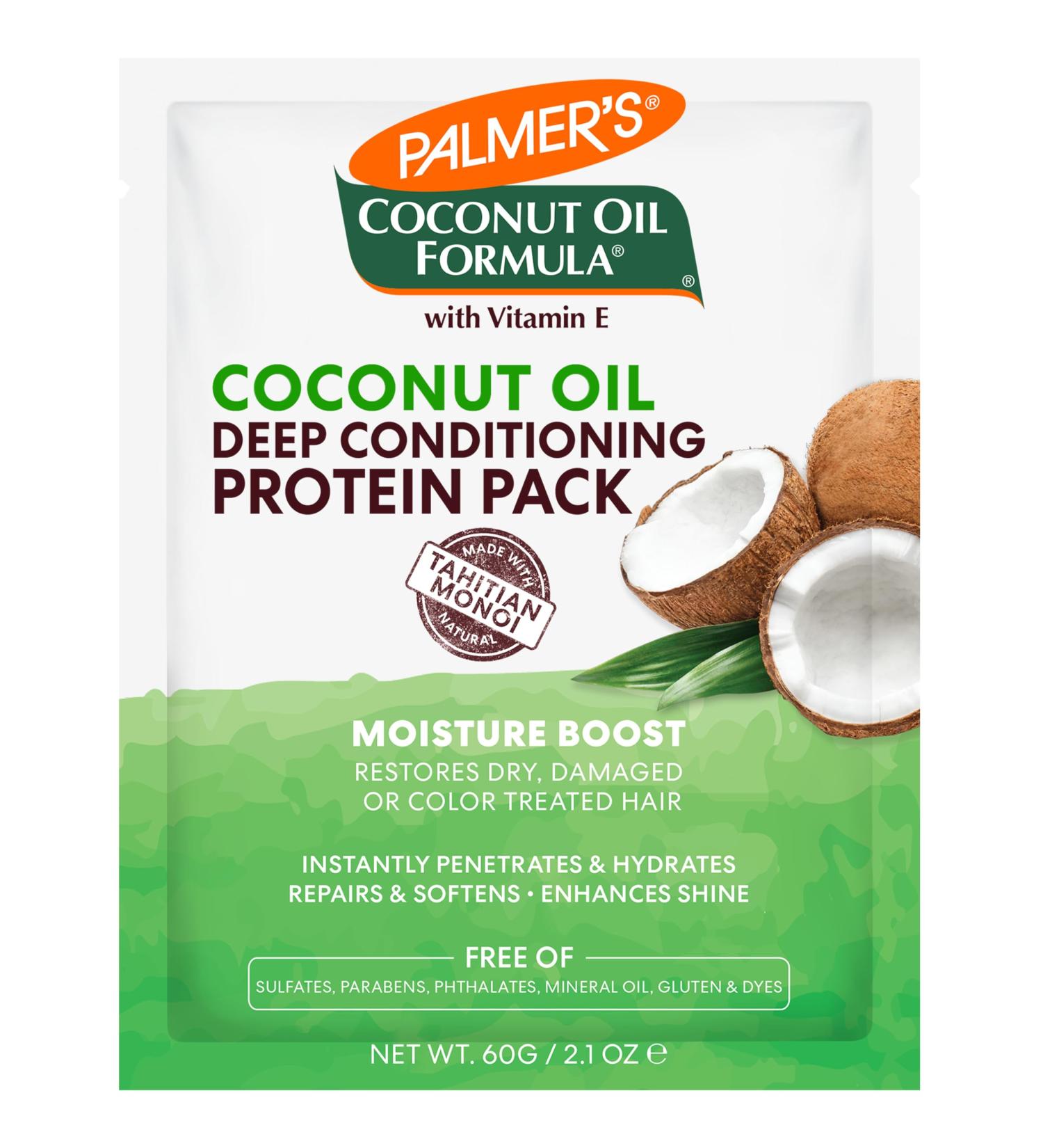 Palmer's Coconut Oil Formula Moisture Boost Protein Pack - Hair Treatment for Dry Damaged & Colored Hair 12 Pack (2.1 oz Each) | Shop Internationally - Buy Online on GoSupps.com