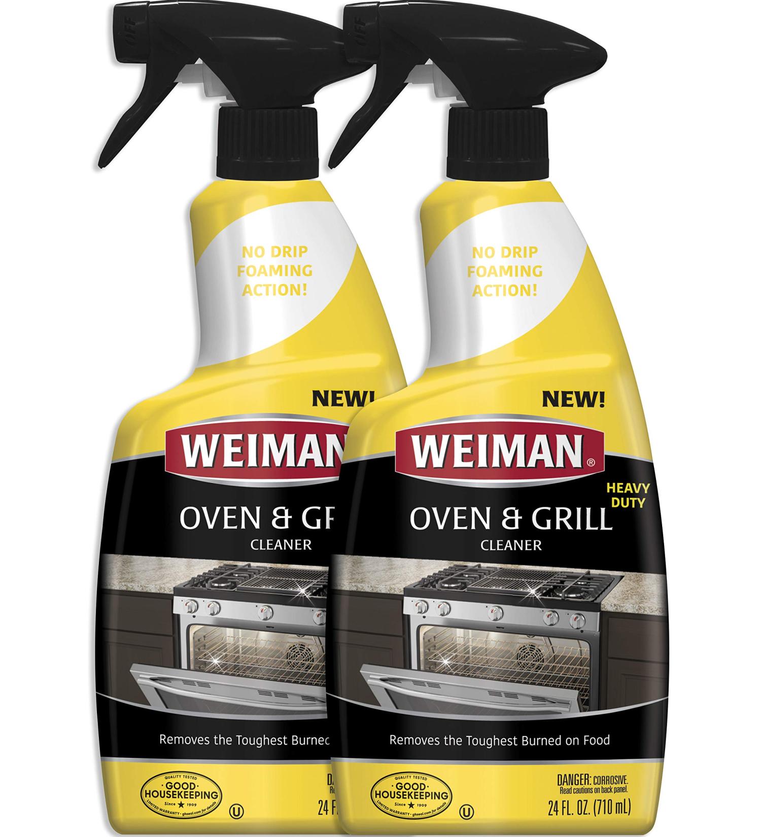 Weiman Oven Grill Cleaner 24oz - 2 Pack | For Broiler, Drip Pans, Ceramic Interiors, BBQ Grates | 24 Fl Oz (Pack of 2) - Buy Online on GoSupps.com
