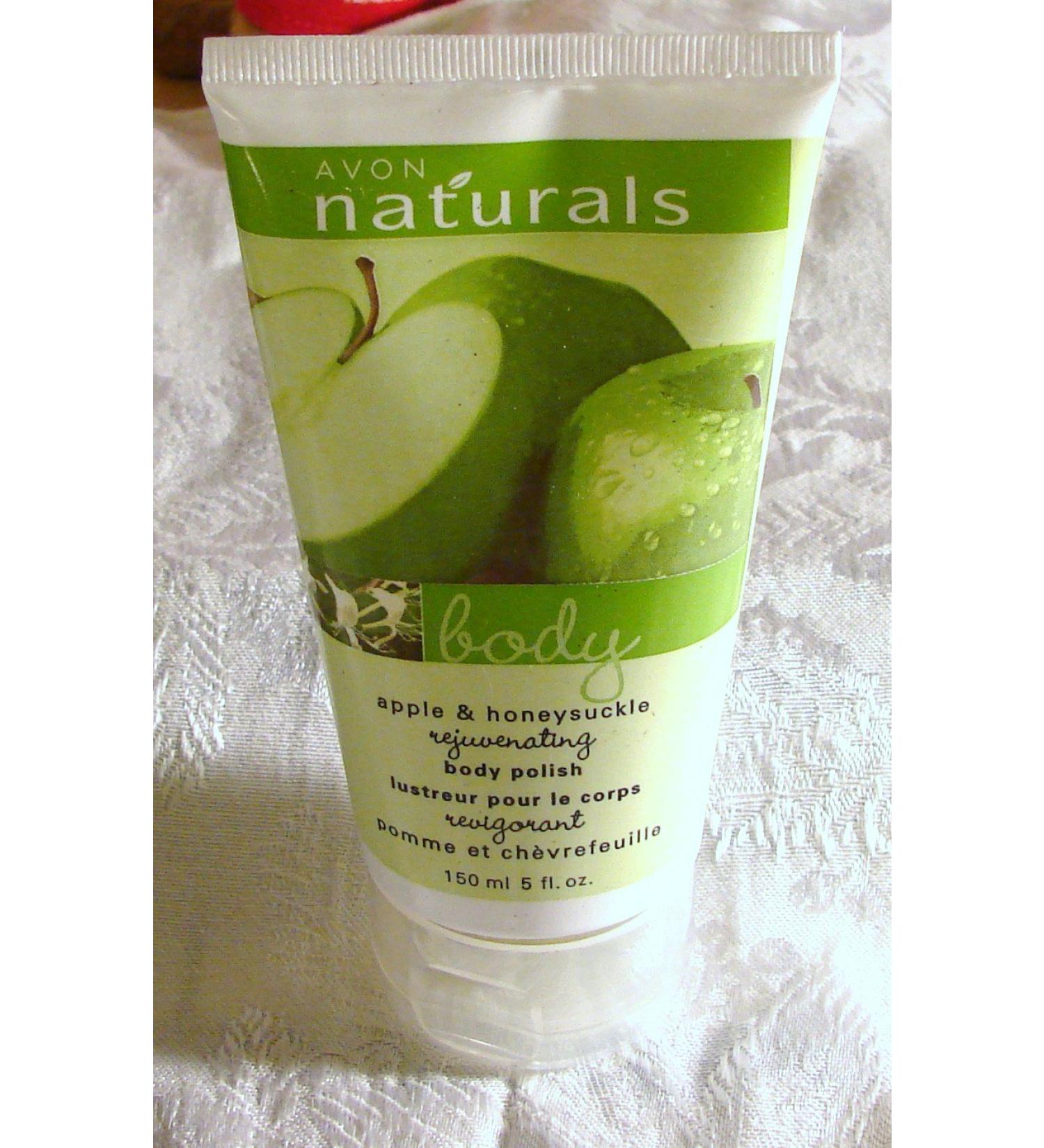 AVON NATURALS APPLE & HONEYSUCKLE REJUVENATING BODY POLISH 5 FL OZ