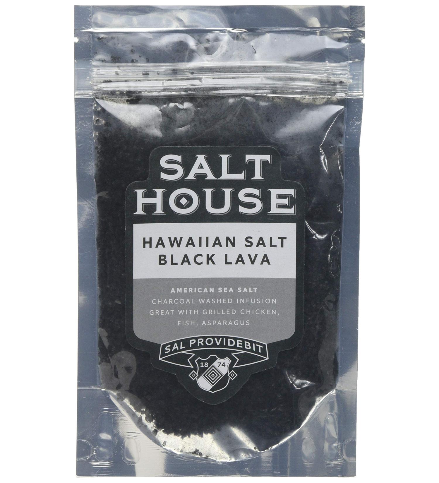 Pacifica Hawaii Hawaiian Black Lava Sea Salt in Pouch 200 g 1 - Buy Online on GoSupps.com