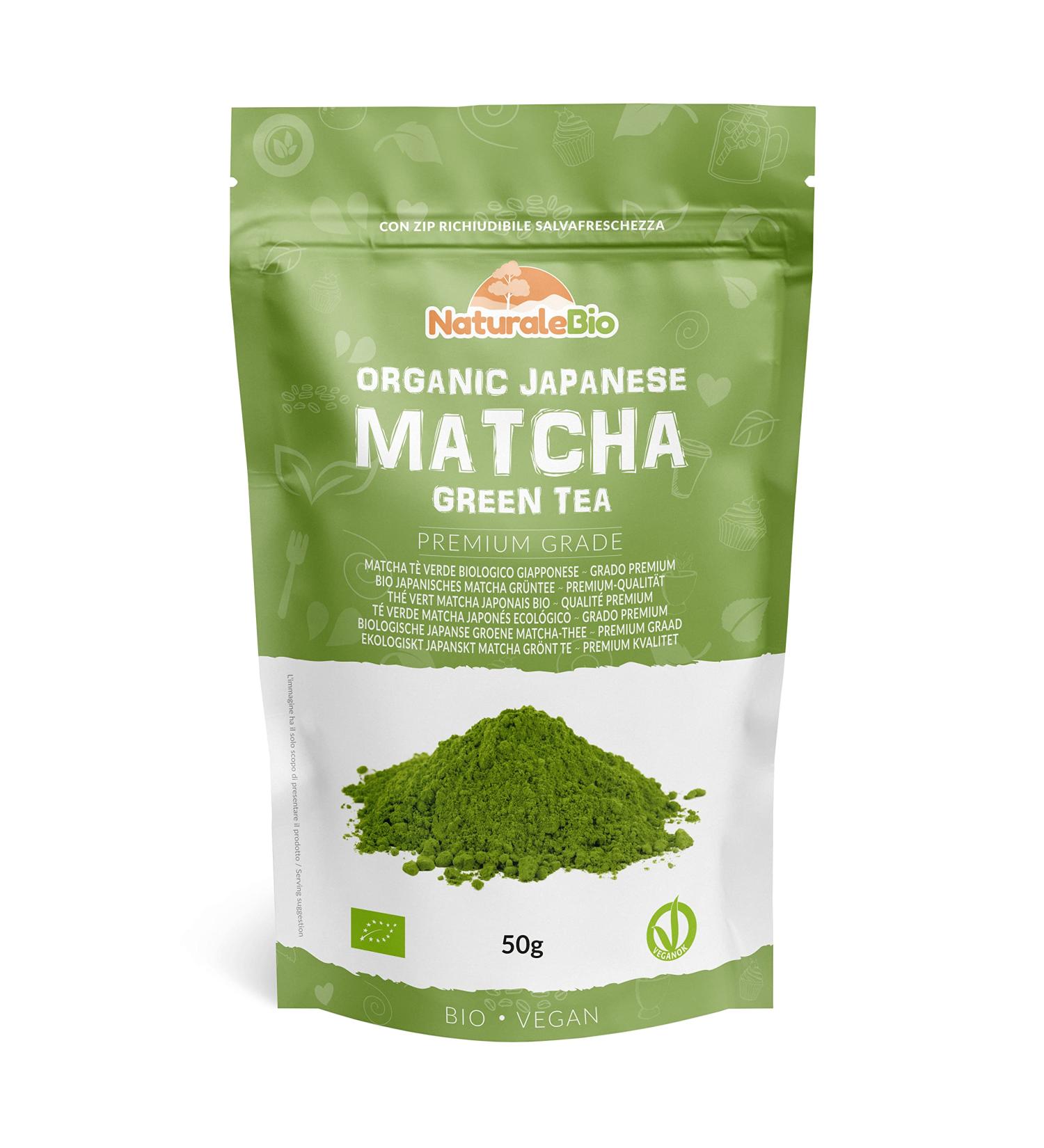Japanese Organic Matcha Green Tea Powder - Premium Grade 50g | Produced in Uji Kyoto, Japan | Ideal for Drinking, Cooking, Baking, and Smoothie Making | Vegan & Vegetarian Friendly - Buy Online on GoSupps.com