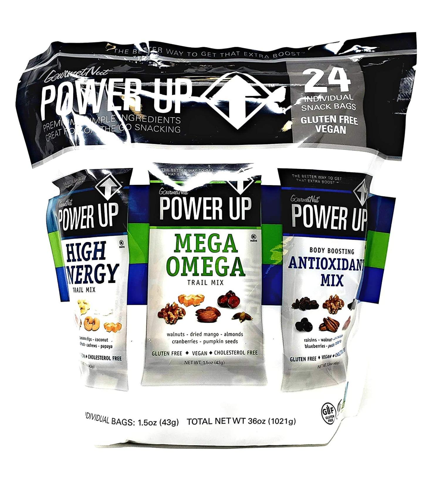 Power Up Trail Mix Variety Pack - 24 Packs, 36 Oz Total - Buy Online on GoSupps.com