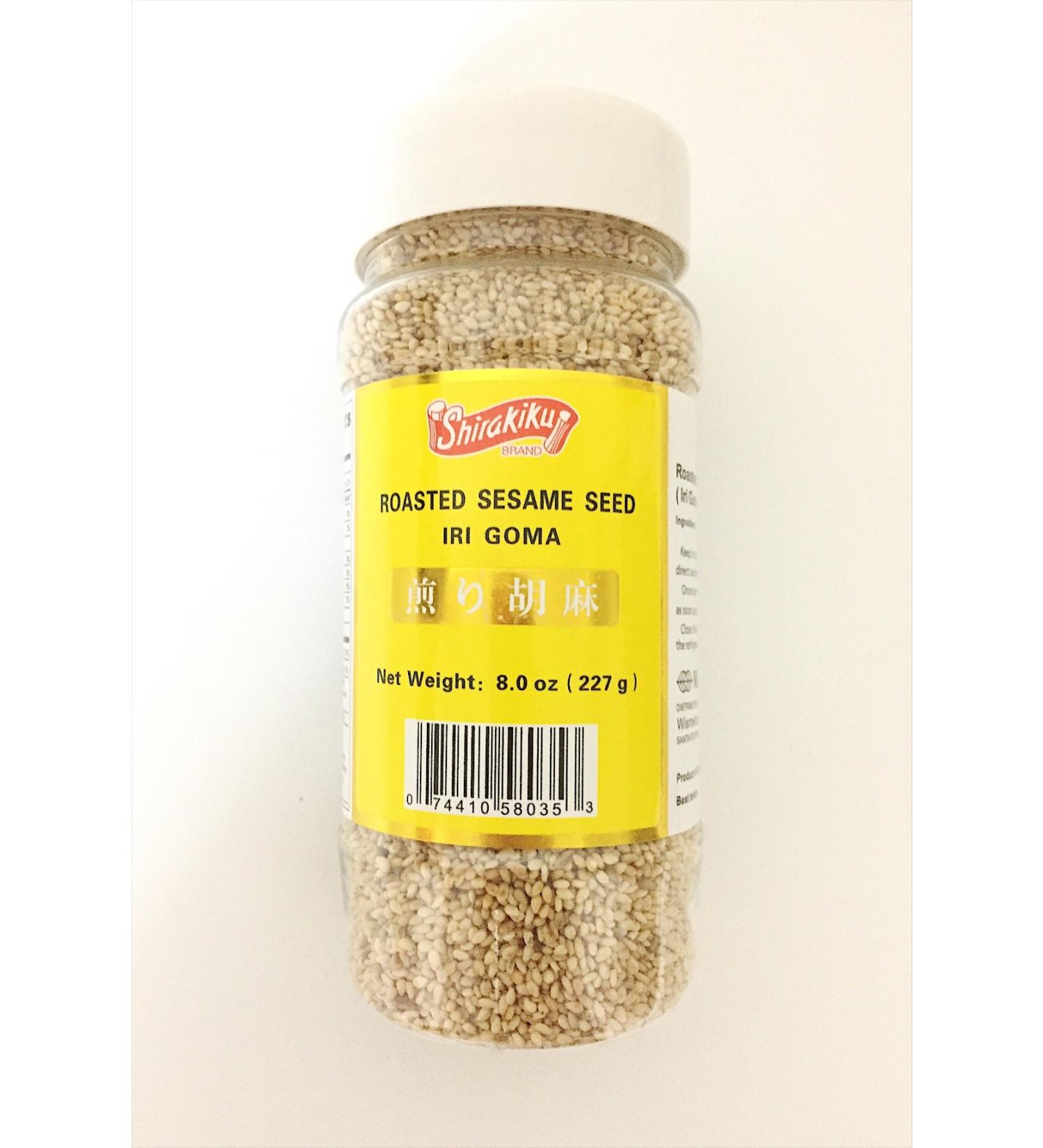 Shirakiku Japanese Roasted White Sesame Seeds (Iri Goma) - 8 Oz - Buy Online on GoSupps.com