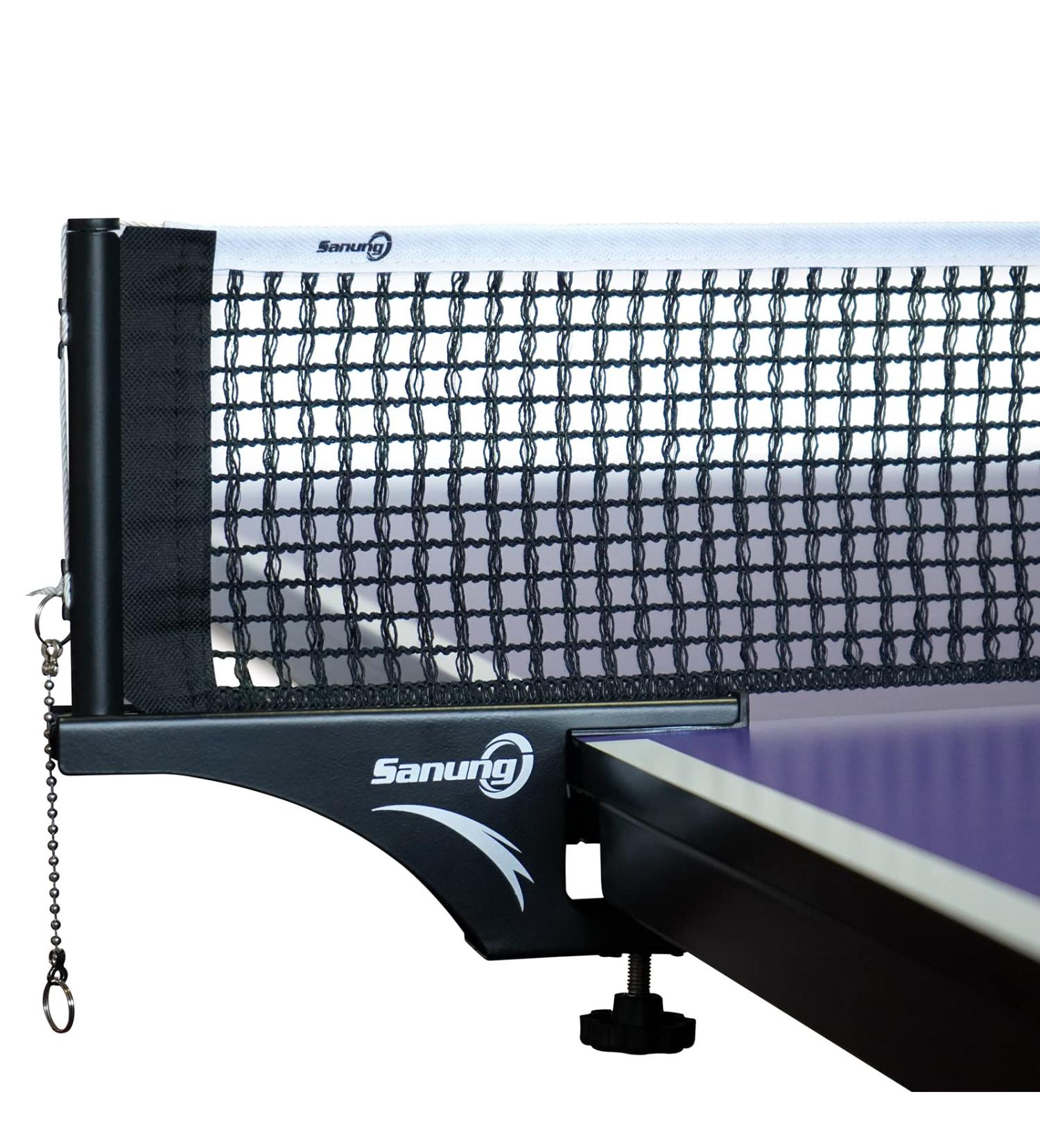 Sanung S405 Professional Table Tennis Net & Post Set | Foldable High Duty Ping Pong Screw-on Clamp | Stable Base | Easy to Install - Buy Online on GoSupps.com