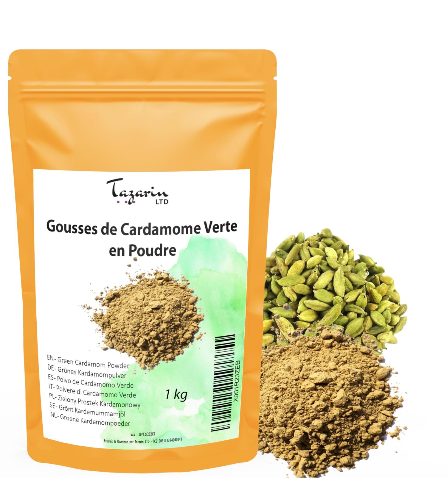 1kg Cardamom Powder - Ground Green Cardamom - Intense Aroma & Taste - Elettaria Cardamomum - 100% Natural Pure and No Additi - Buy Online on GoSupps.com