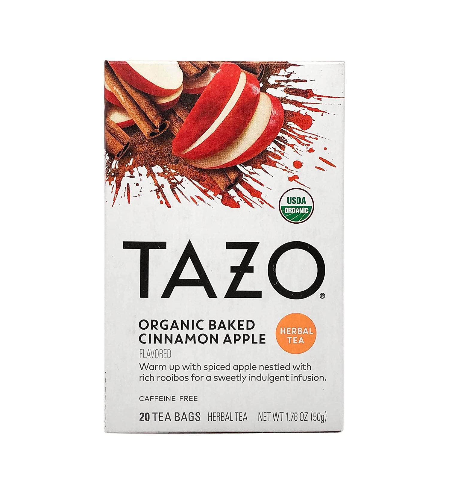 Tazo Organic Baked Cinnamon Apple Tea 20 ct - 1.76 Oz - Pack of 1 | Cinnamon Infused Tea Bags - Buy Online on GoSupps.com