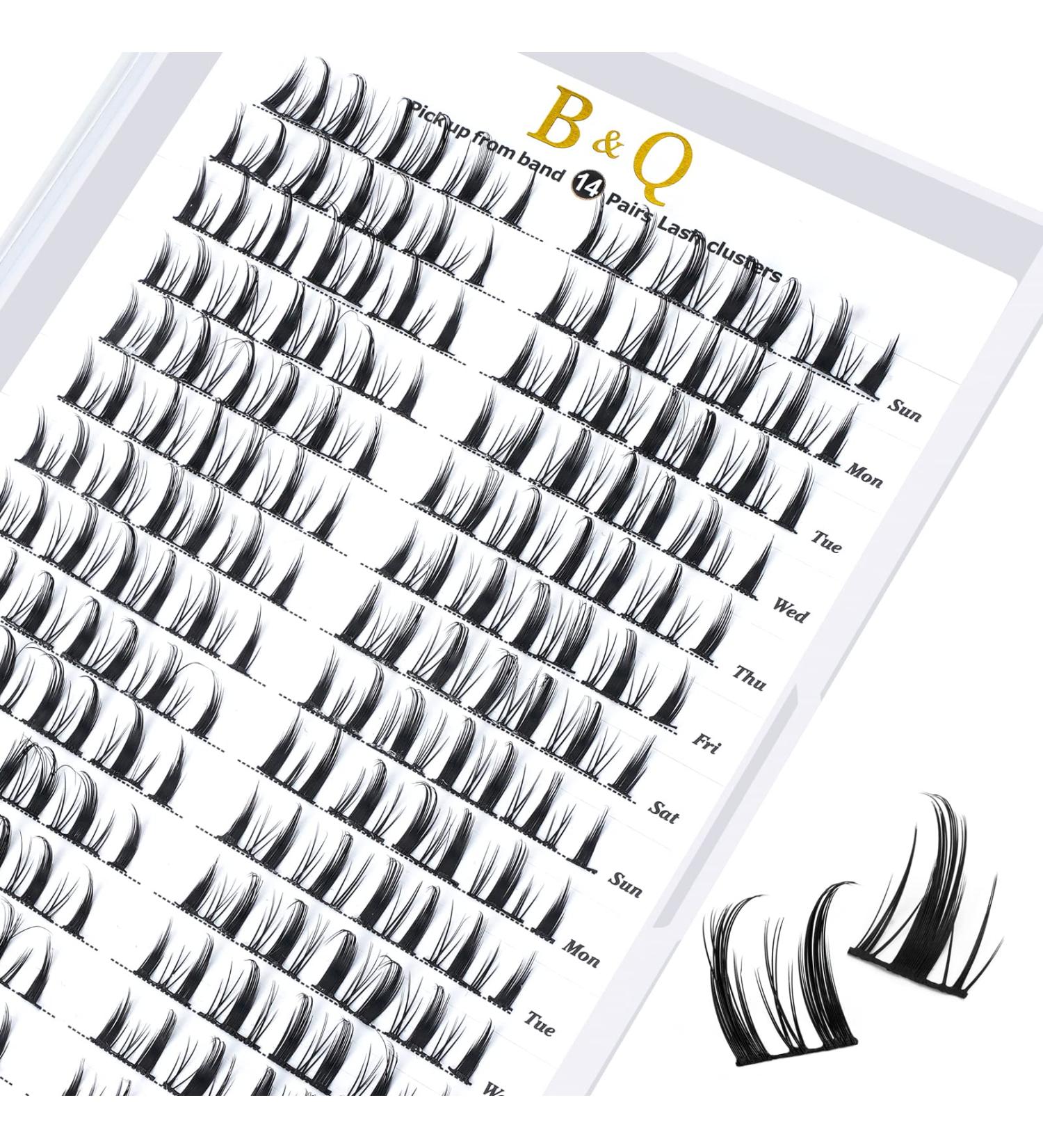72 Cluster Lashes D Curl Natural DIY Eyelash Extensions Soft & Fluffy | UK-FD-B39-D-MIX - Buy Online on GoSupps.com