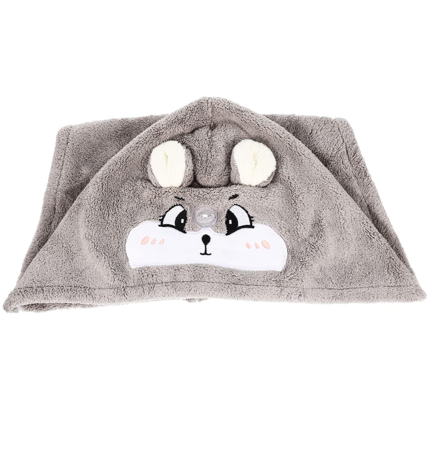 Ciieeo Dry Hair Cap Microfiber Towel Kids Bath Stuff Drying Hair Towel Turban Towel Fleece Turban Towel for Kids Quick Polyester Nylon Warp Knitted Coral Fleece Contract Girl As Shown 65X25CM - Buy Online on GoSupps.com