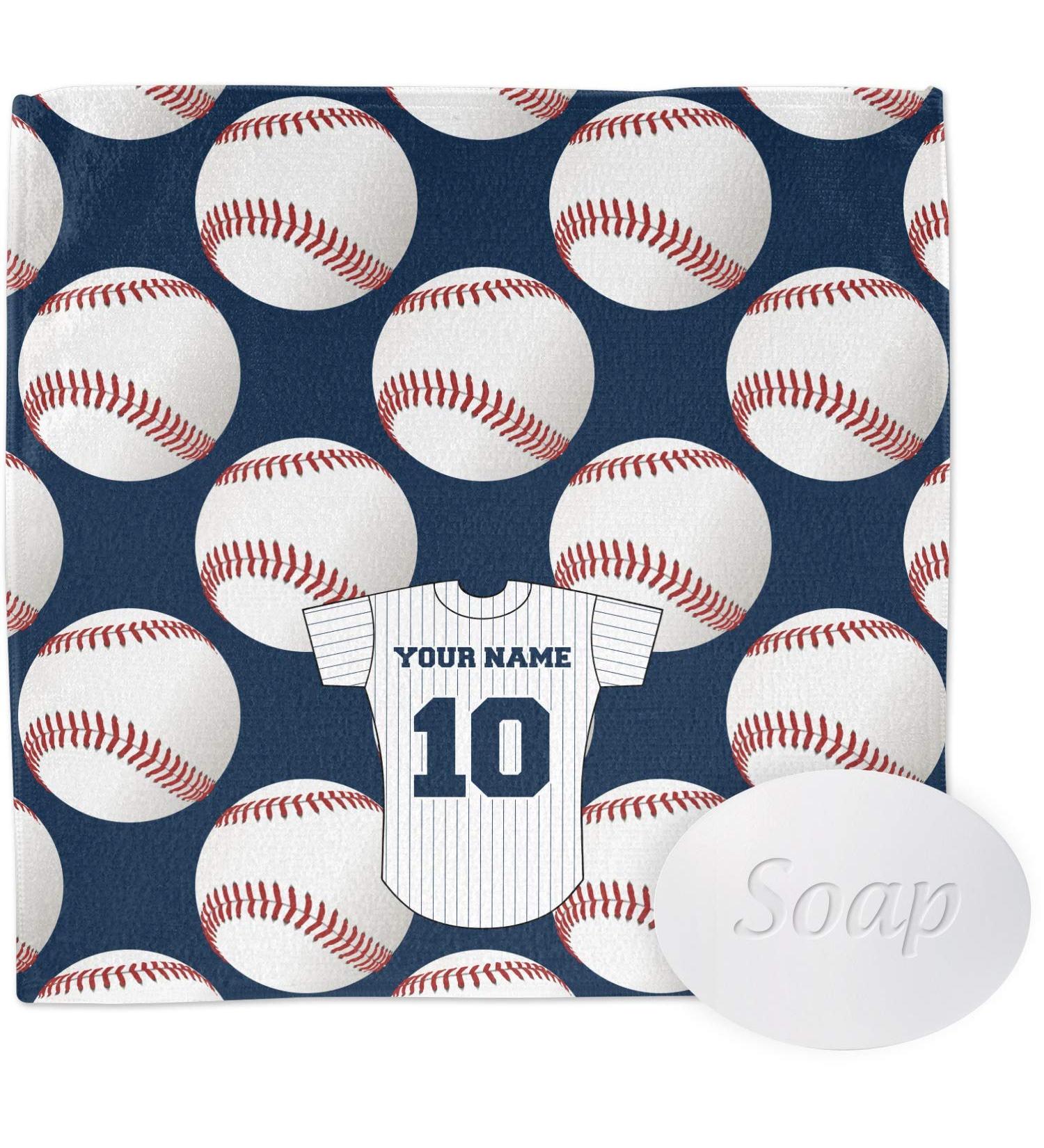YouCustomizeIt Personalized Baseball Jersey Washcloth