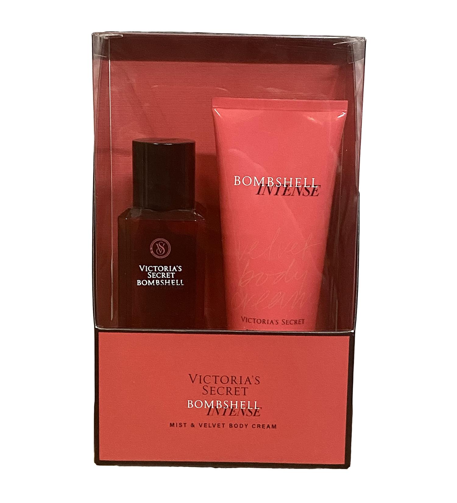 Victoria's Secret Gift Set Bombshell Intense 2 Piece Mist & Velvet Body Cream