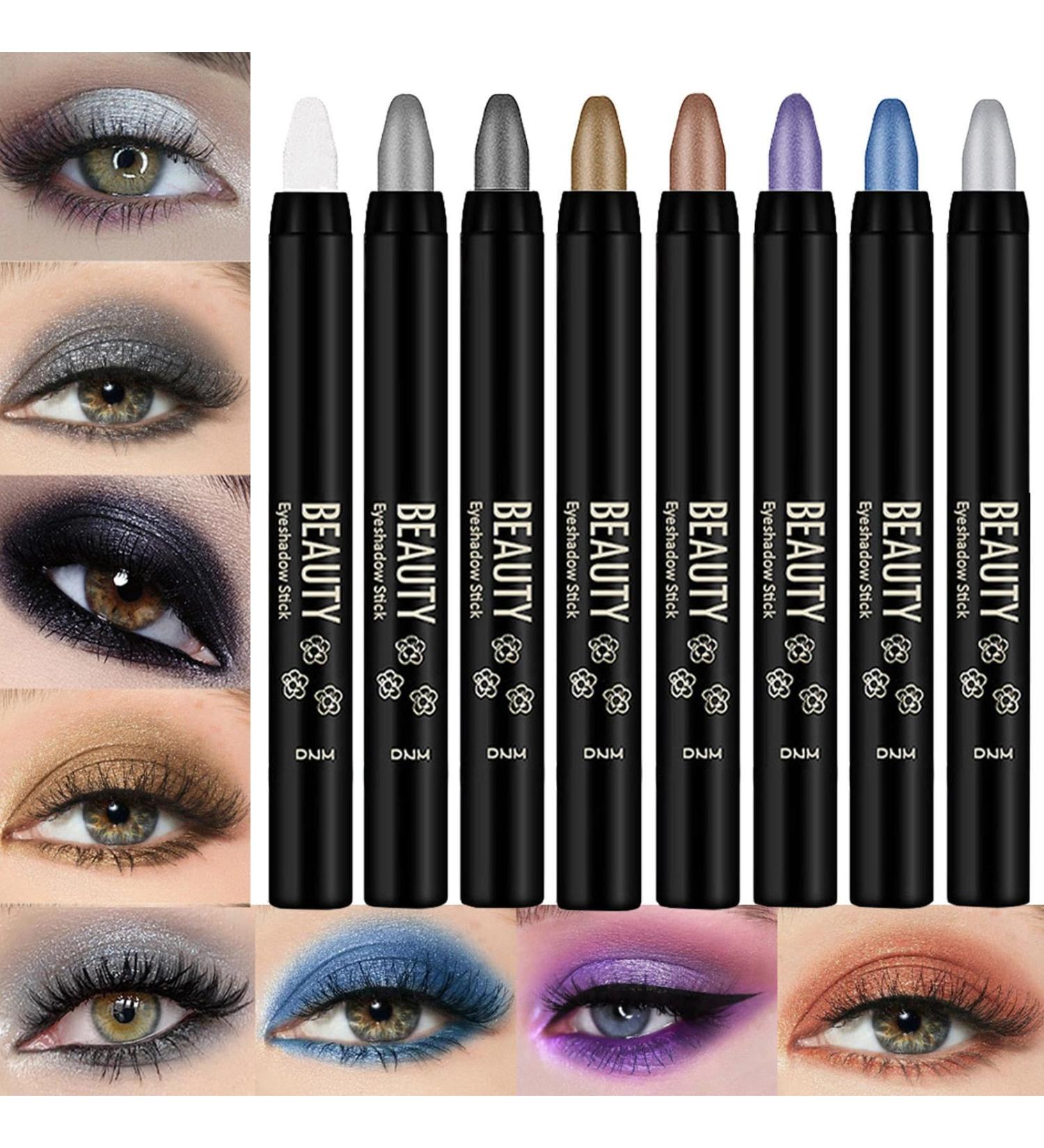 Cream Eyeshadow Stick | Eye Shadow Applicator Pen | Blendable Eye Pencil Cream Waterproof Eyeshadow Shimmer Stick Pencil for Women 01 - Buy Online on GoSupps.com