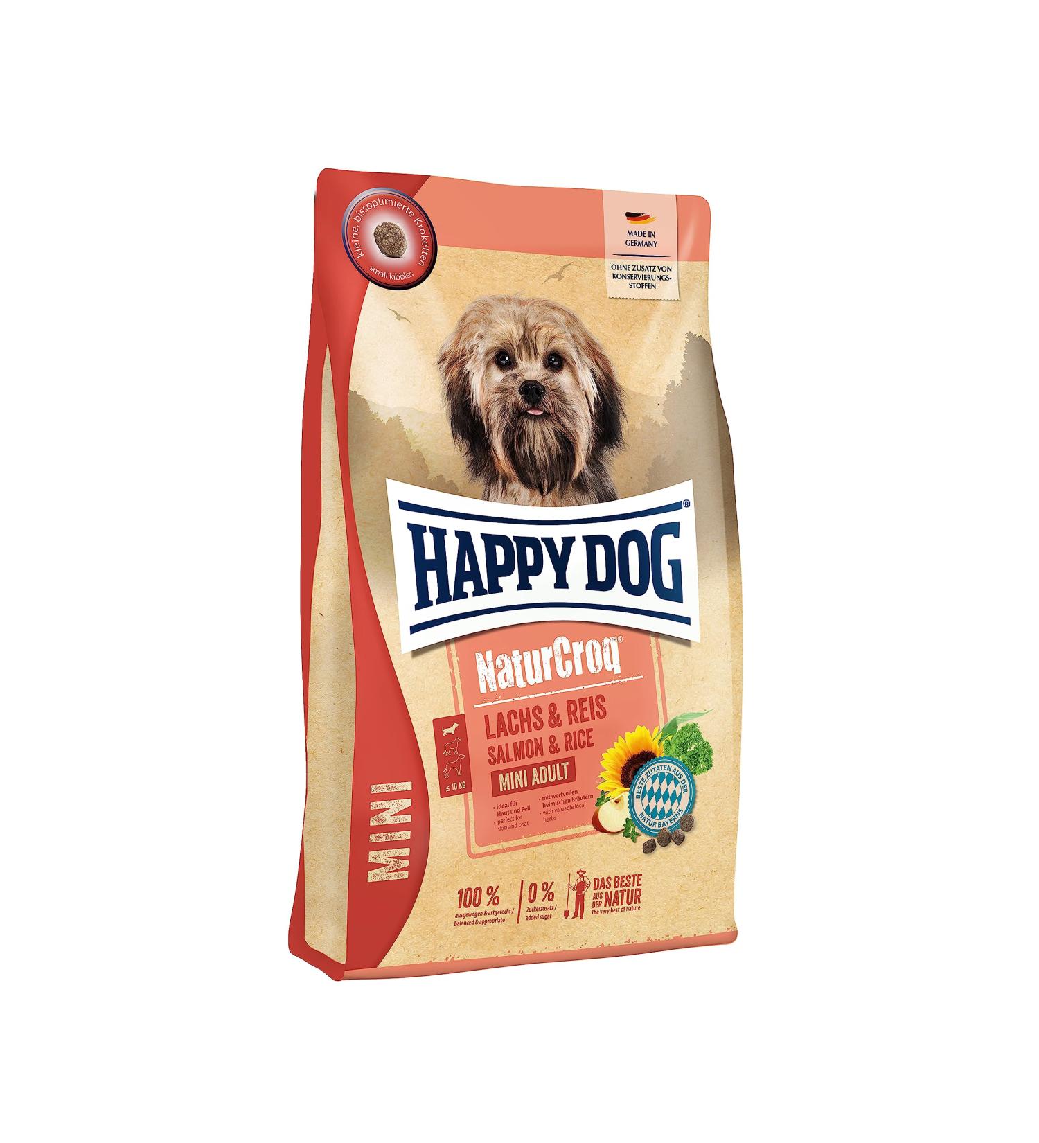 Happy Dog NaturCroq Mini Lachs & Reis 4kg - Premium Dog Food for Small Breeds | Buy Online Internationally - Buy Online on GoSupps.com