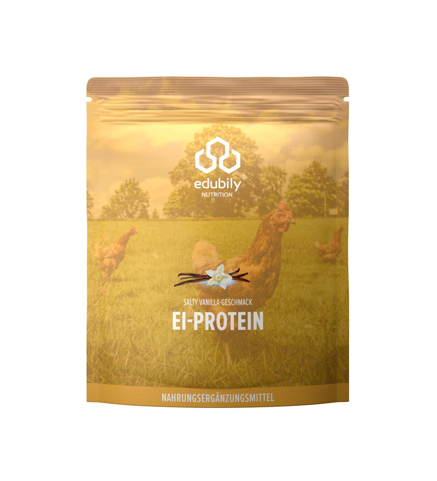 Edubily Nutrition Egg White Protein Powder - Premium Free Range Milk-Free 750g (Salty Vanilla) - Best for Fitness & Health - Buy Online on GoSupps.com