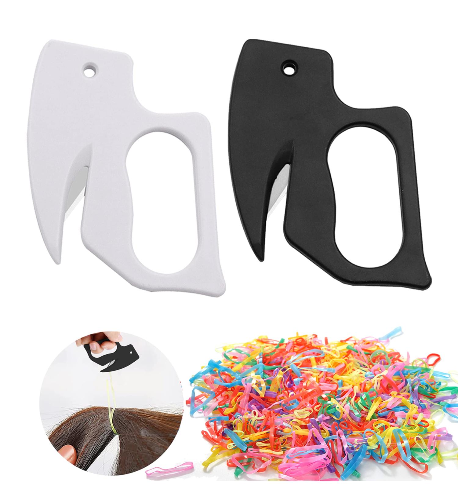 2Pcs Hair Elastic Band Remover & 760Pcs Color Hair Ties Set for Girls - Hair Tie Cutter and Rubber Band Cutter Included - Buy Online on GoSupps.com