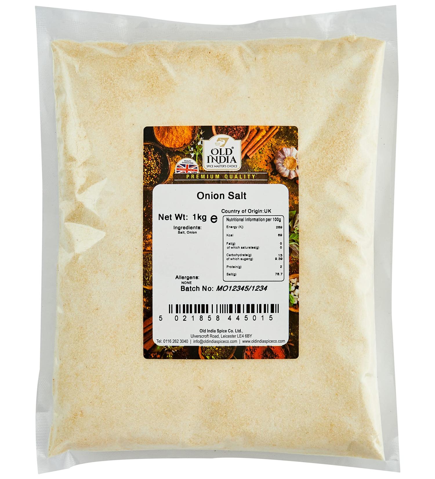 Old India Onion Salt 1kg - Buy Online on GoSupps.com