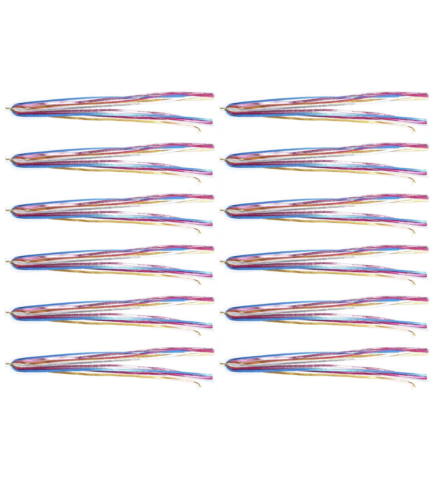 Hair Tinsel Durable Braiding Hair String Styling Braiding Hair String Beautiful hair Tinsel Kit for Party Individual Use(6mm color flat hair rope) - Buy Online on GoSupps.com