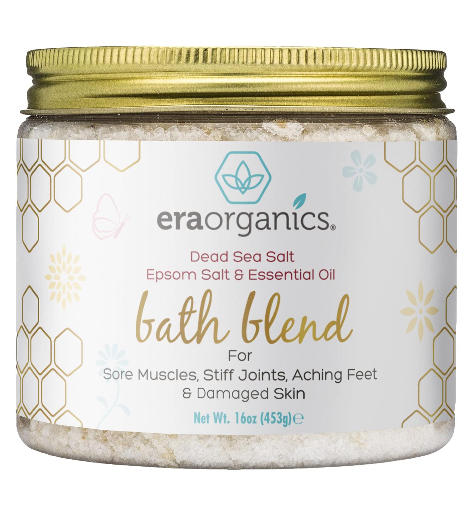 Organic Epsom Salt Lavender Bath Soak - Soothing Pregnancy Bath Salts for Women - Dead Sea Salt and Epsom Salt Blend for Relaxation - Buy Online on GoSupps.com