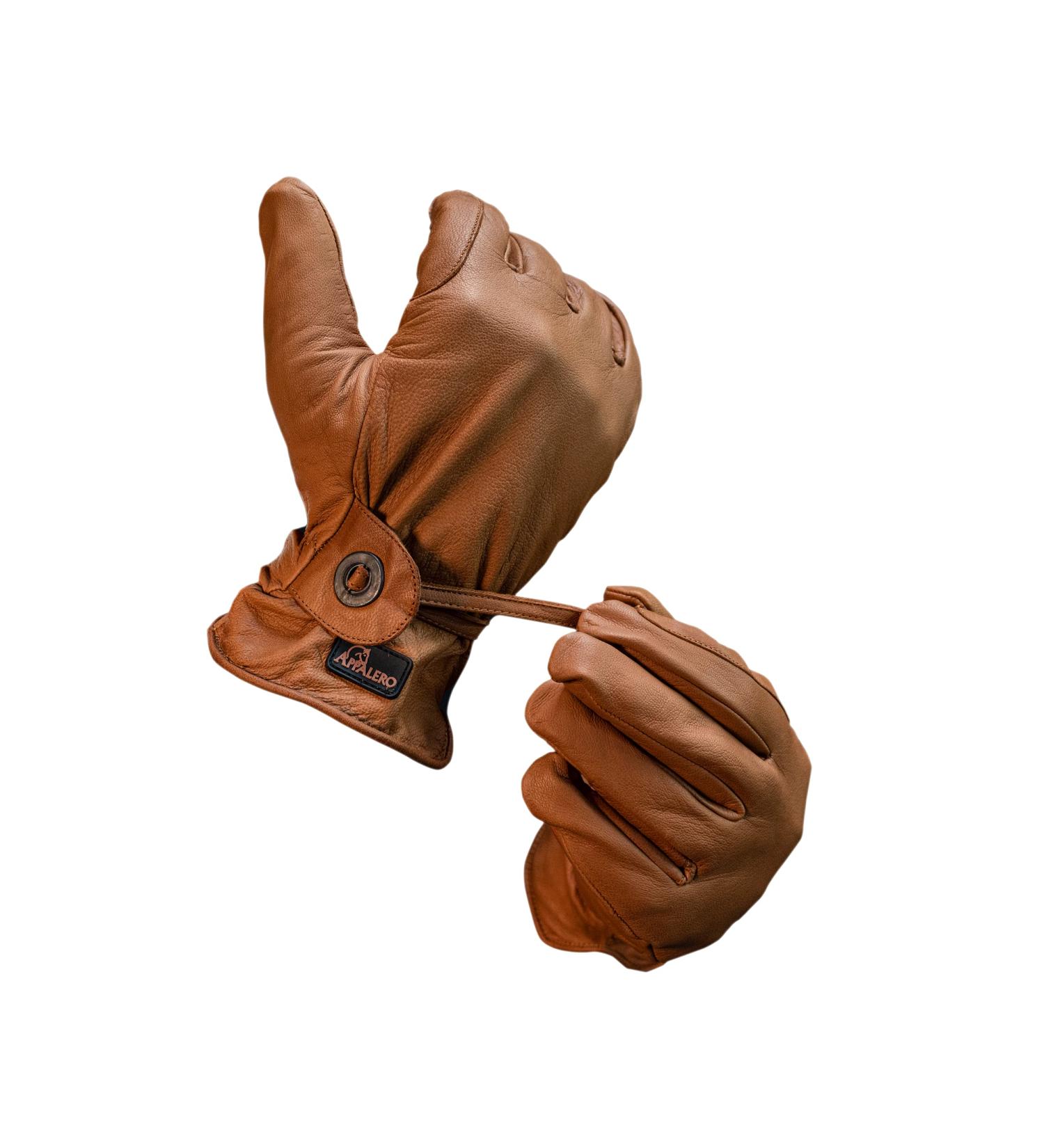 Appalero Western Riding Gloves - 100% Goat Leather for Men & Women | Durable & Smooth | Light Brown | Various Sizes & Colors Available - Buy Online on GoSupps.com