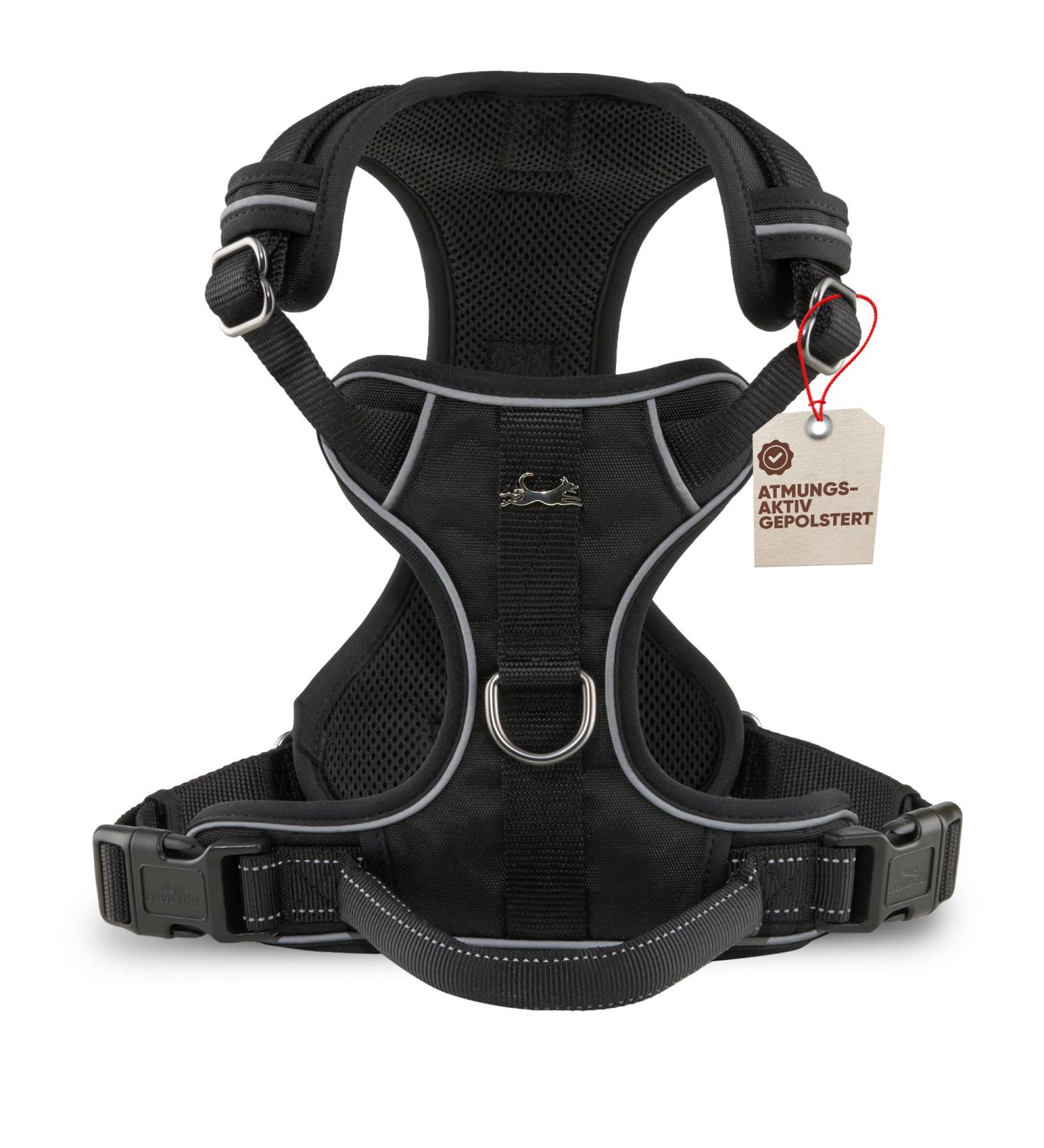 Freudenier Dog Harness - Breathable Comfortable & Durable | Perfect for All Dog Sizes (Black Small) - International Shipping Available - Buy Online on GoSupps.com