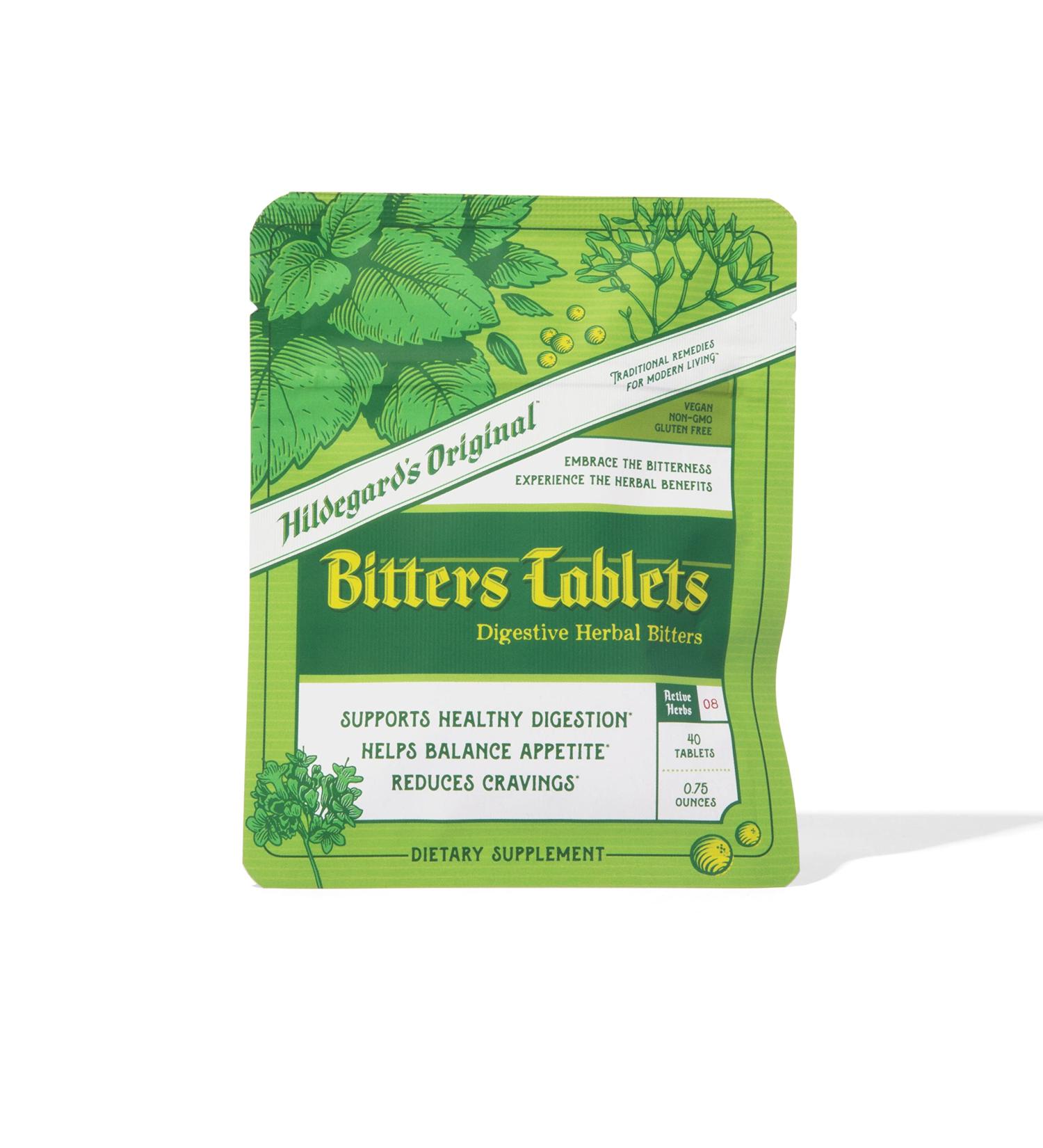 Hildegard's Original Bitters Tablets - Herbal Remedy for Fasting, Liver Cleanse, Heartburn & Digestion Support - Buy Online on GoSupps.com