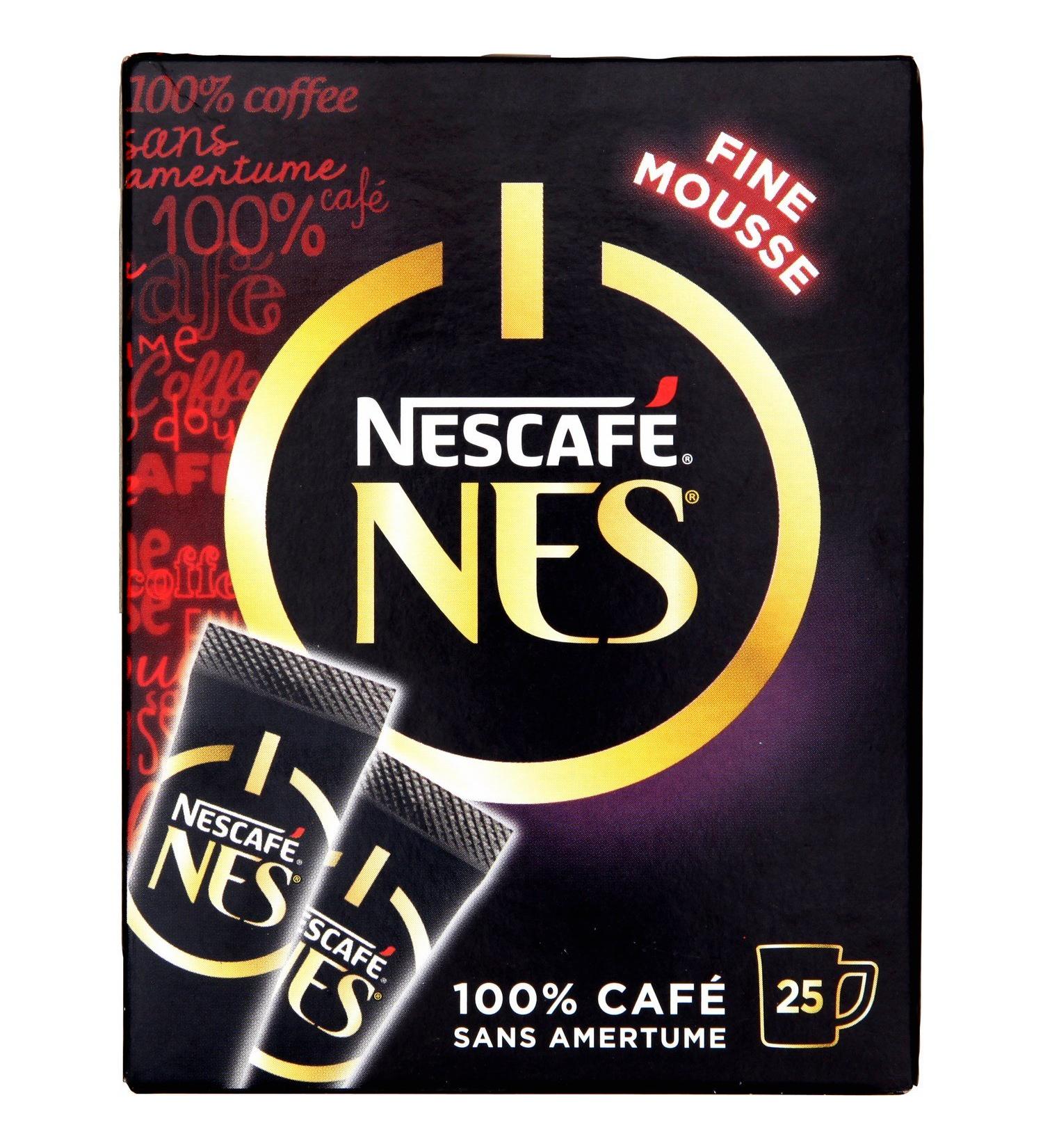Nescaf NES Coffee Soluble - Pack of 25 Sticks x 2 g (50 g) - Buy Online on GoSupps.com