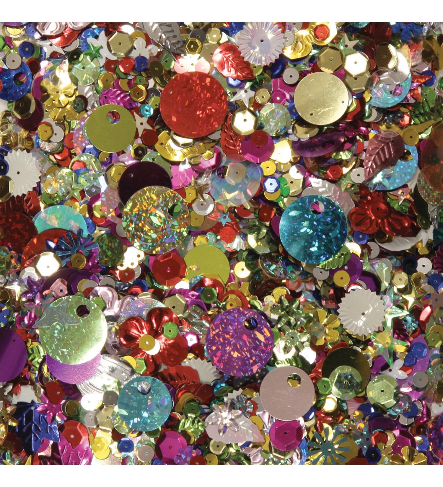 Creativity Street Bonus Bag Sequin and Spangle, 4-Ounce, Assorted