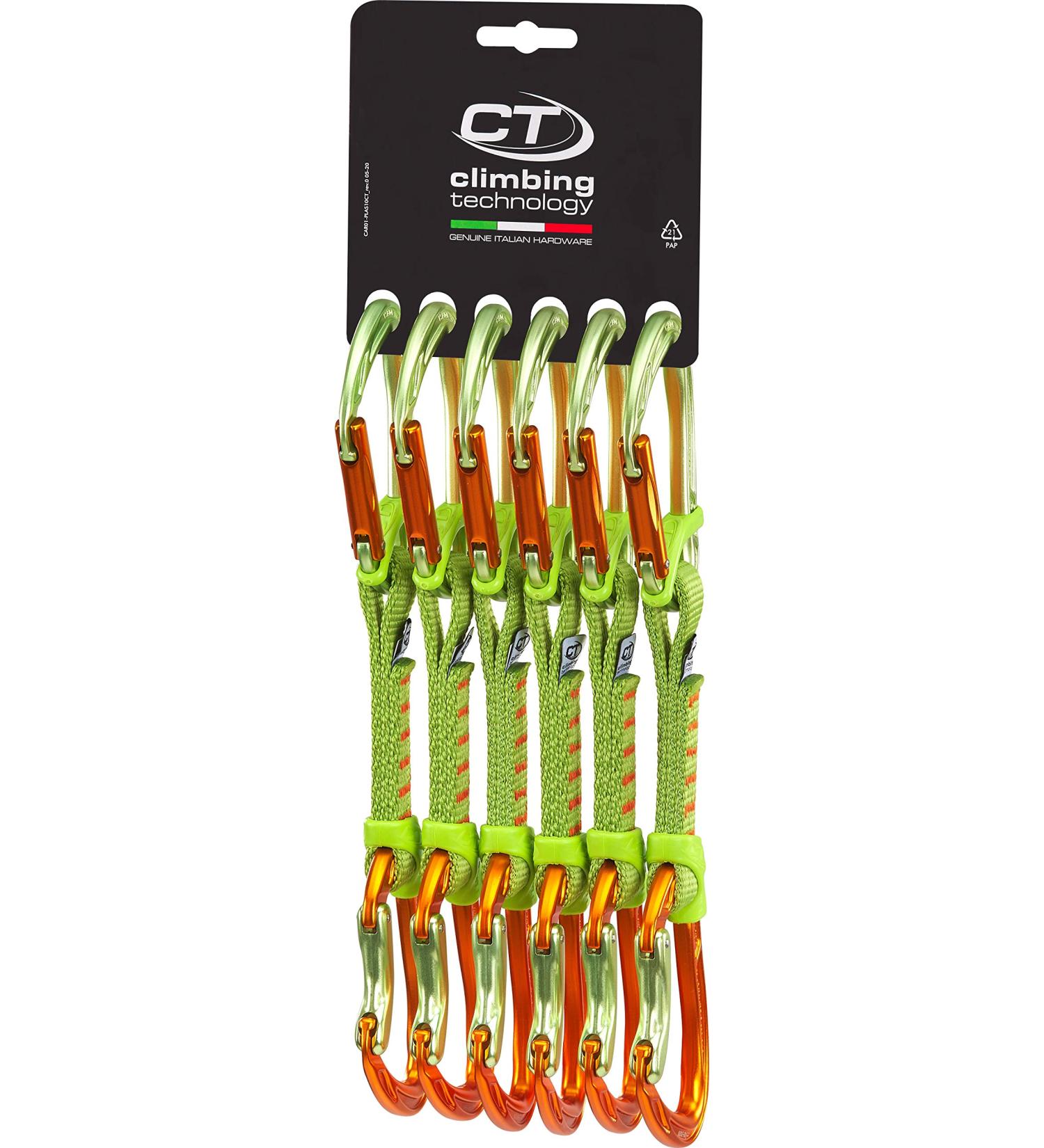 Climbing Technology Nimble Fixbar Set NY - Unisex Adult Green/Orange 12 cm | International Shipping Available - Buy Online on GoSupps.com